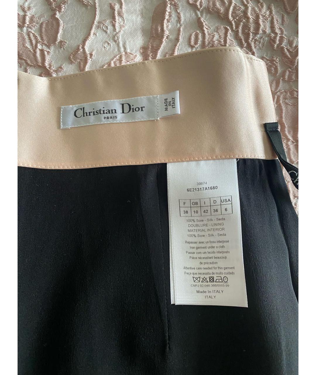 CHRISTIAN DIOR Мульти шелковая юбка мини, фото 5