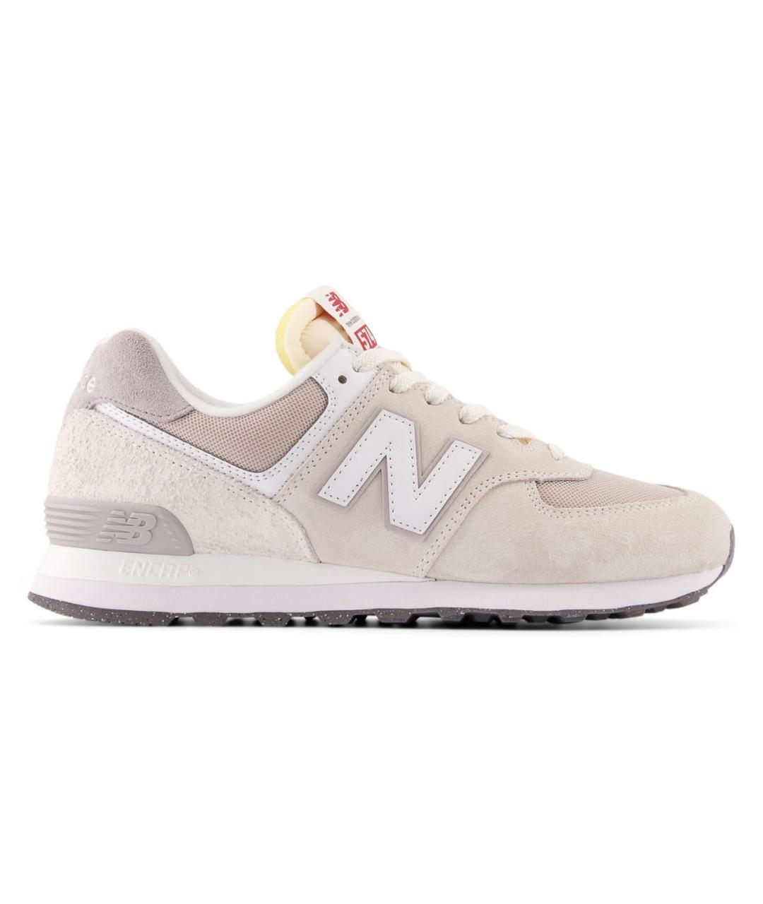 NEW BALANCE Бежевые кожаные кроссовки, фото 1