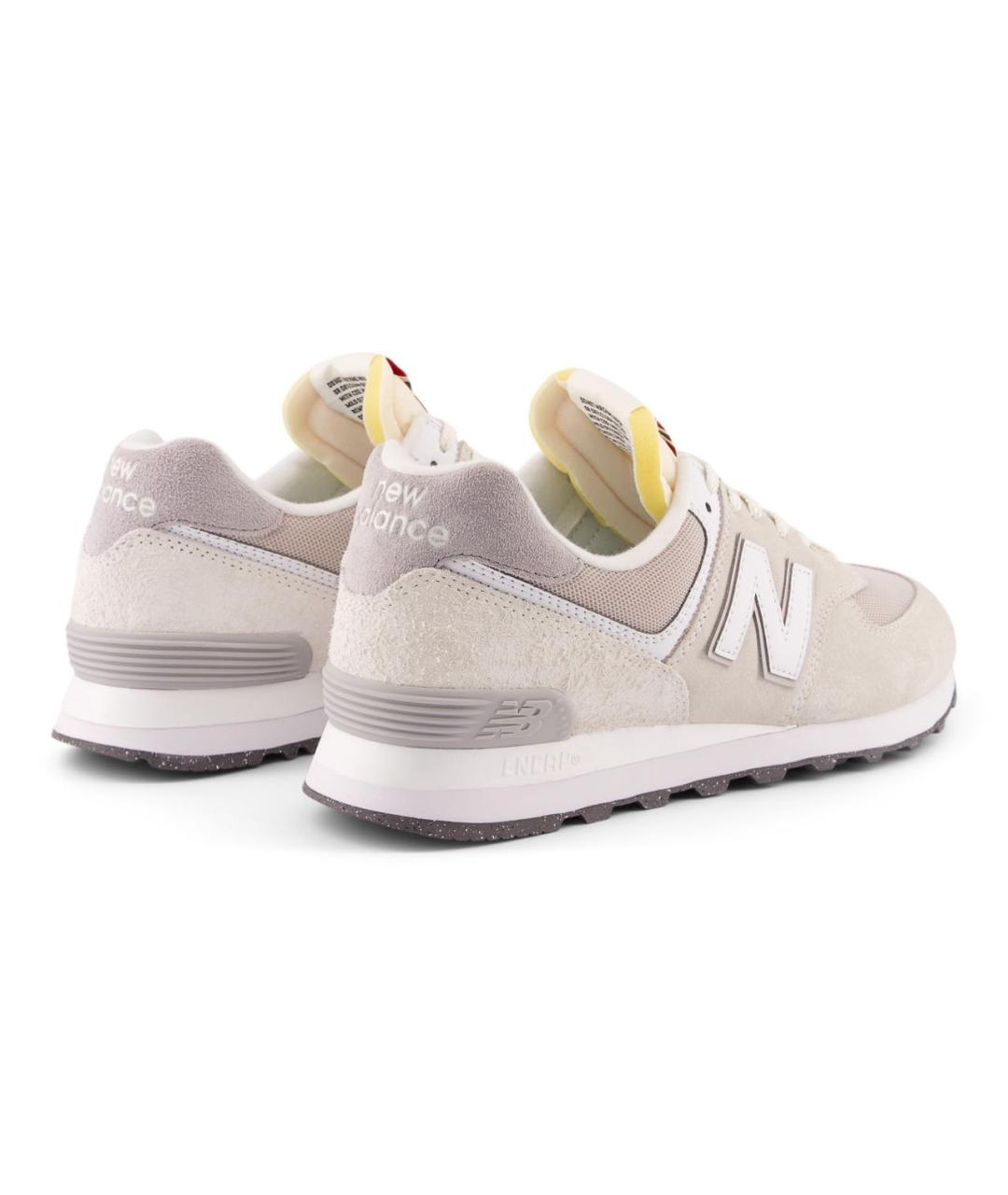 NEW BALANCE Бежевые кожаные кроссовки, фото 2