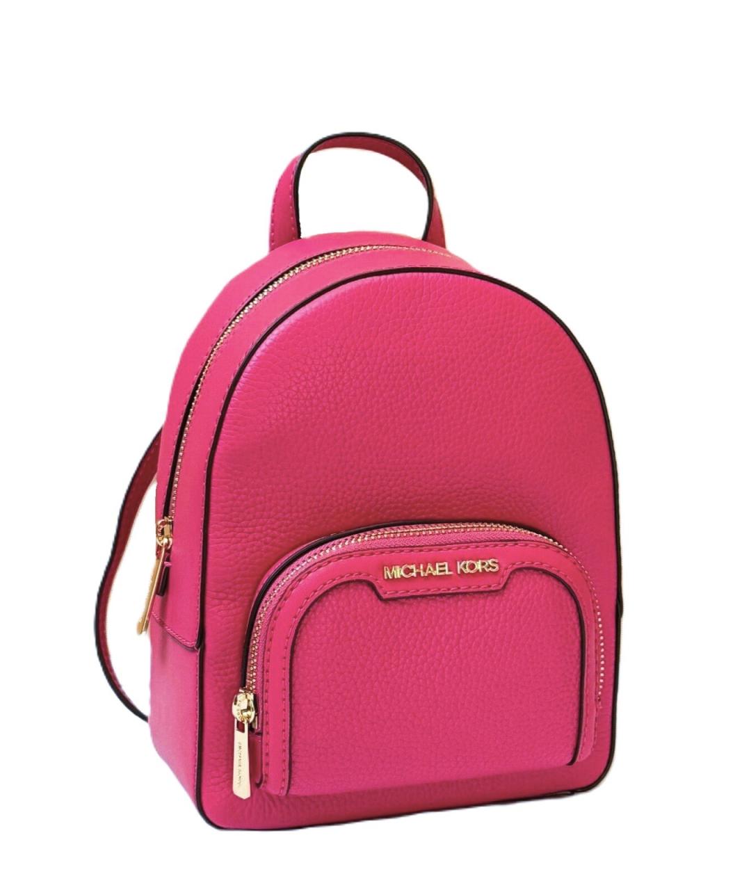 MICHAEL KORS Розовый кожаный рюкзак, фото 2