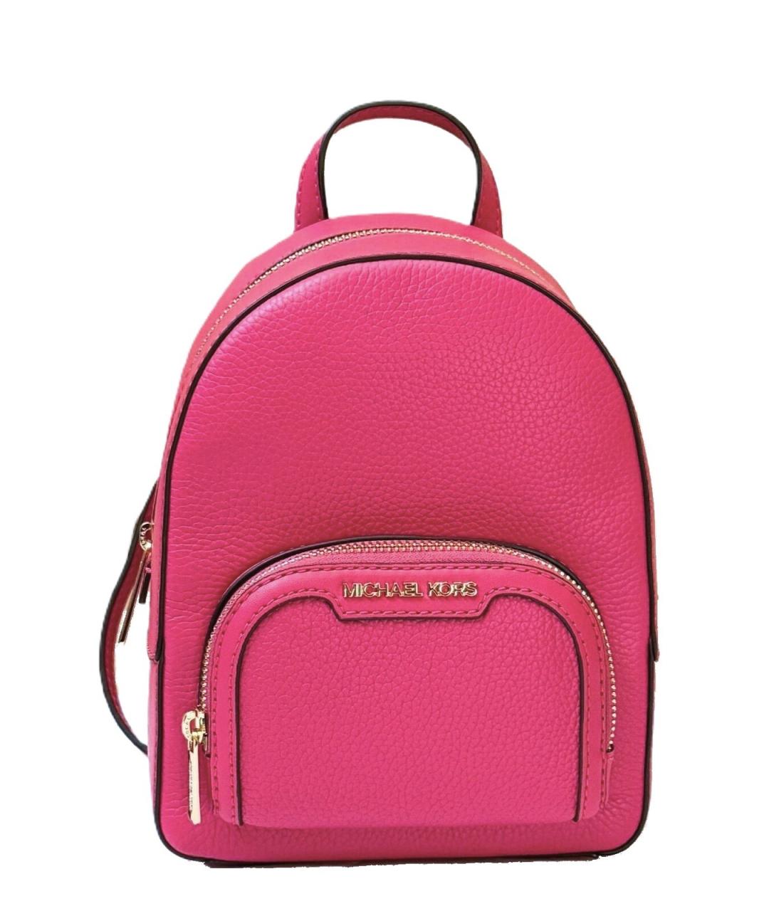 MICHAEL KORS Розовый кожаный рюкзак, фото 1