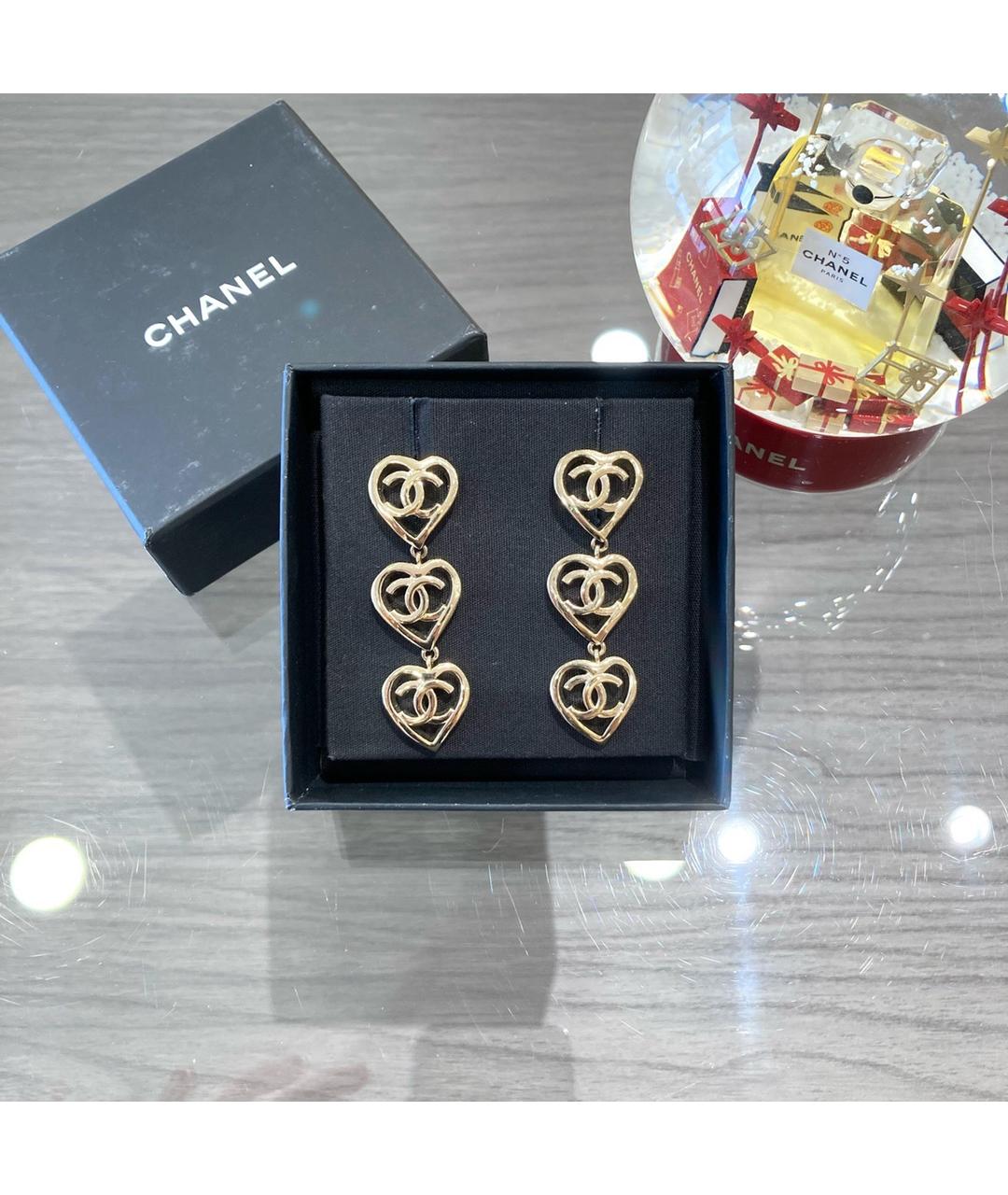 CHANEL PRE-OWNED Золотые серьги, фото 2