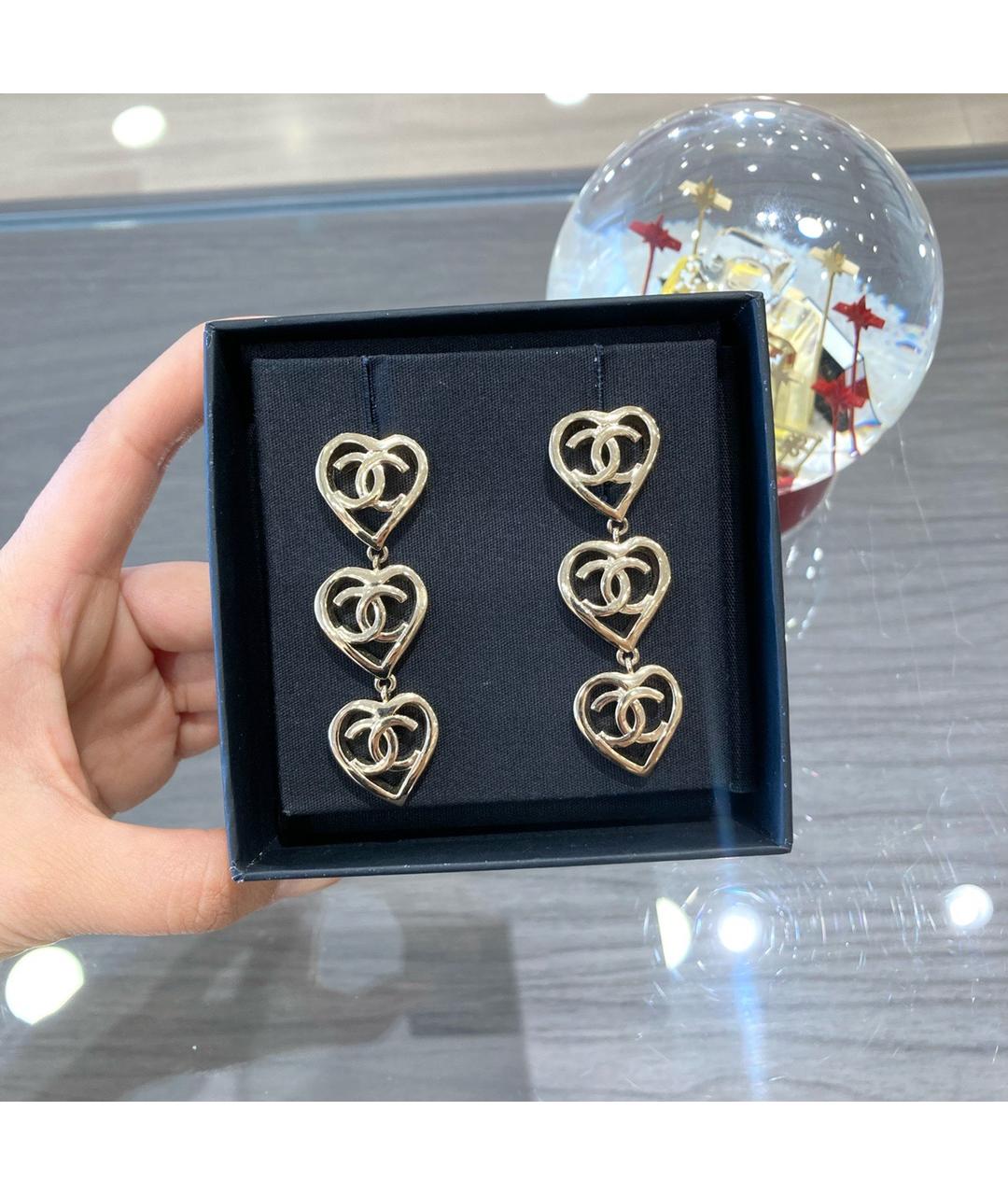 CHANEL PRE-OWNED Золотые серьги, фото 4