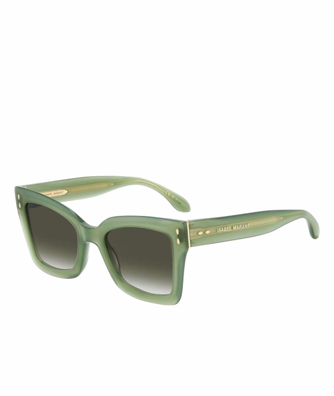 ISABEL MARANT Зеленые пластиковые солнцезащитные очки, фото 1