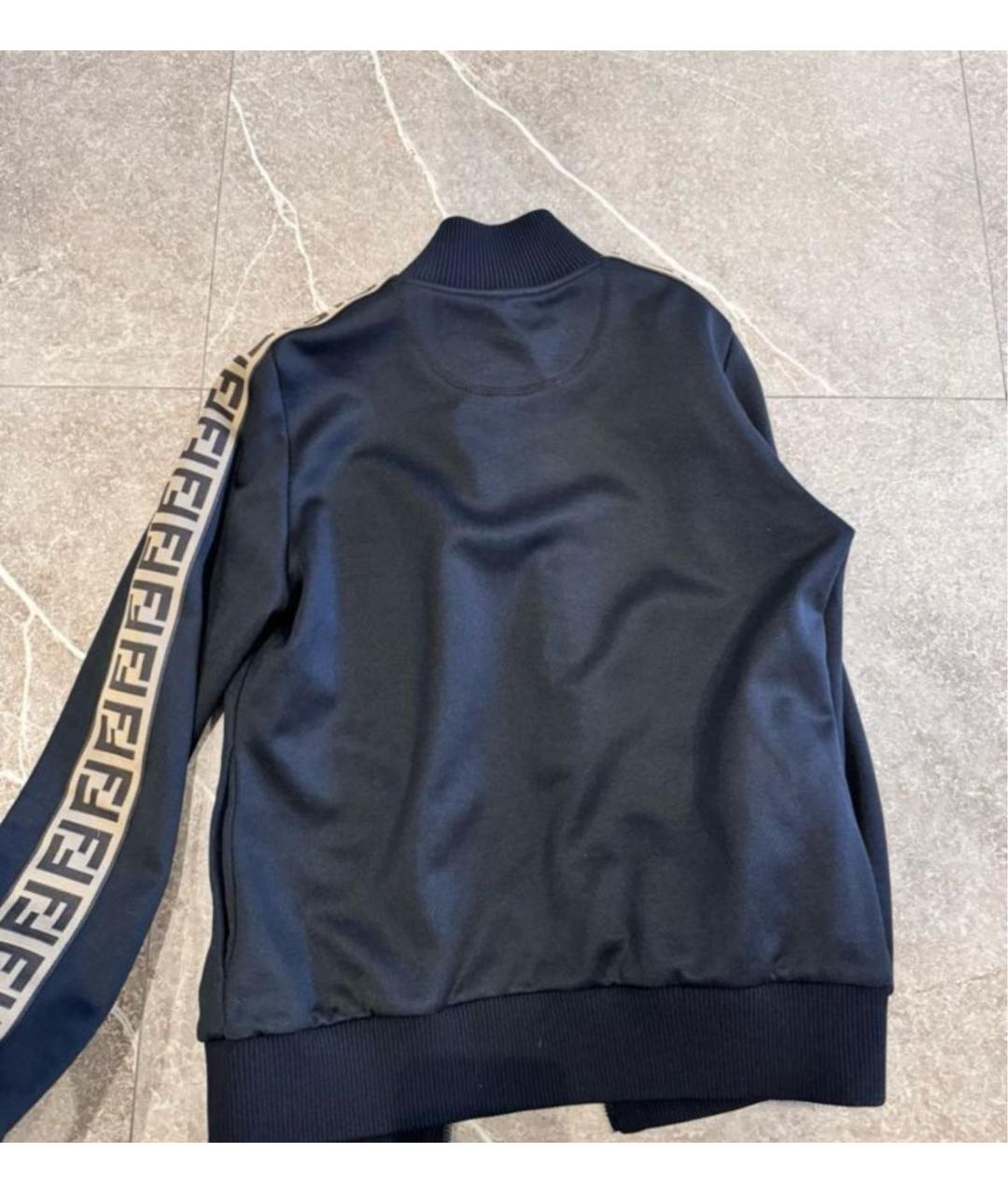 FENDI Черная сетчатая спортивная куртка, фото 2