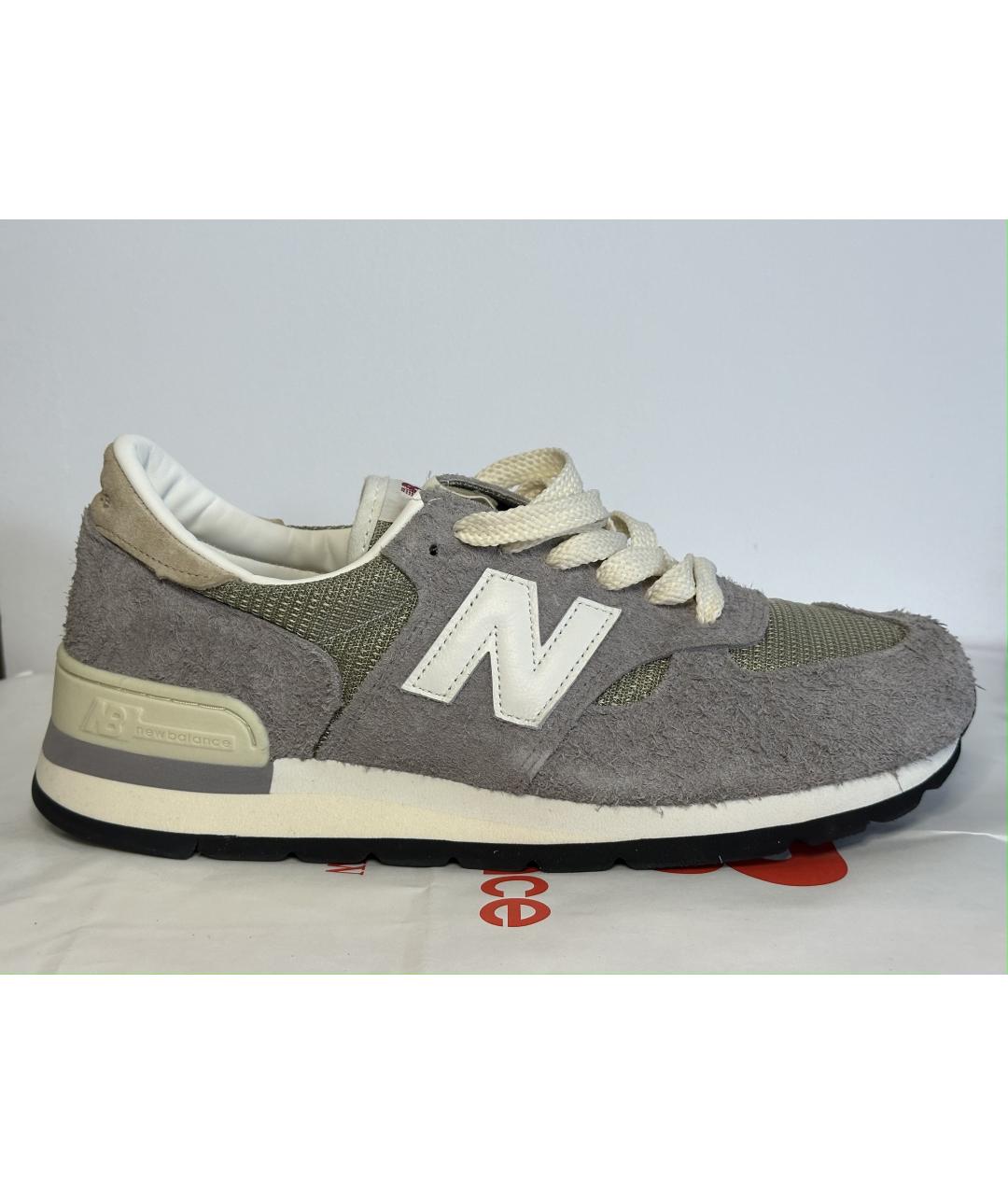 NEW BALANCE Серые замшевые низкие кроссовки / кеды, фото 6