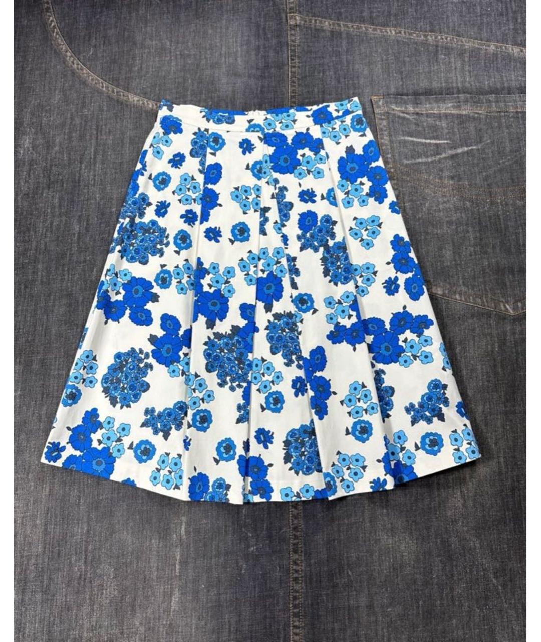 MAX&CO Мульти хлопко-эластановая юбка миди, фото 9