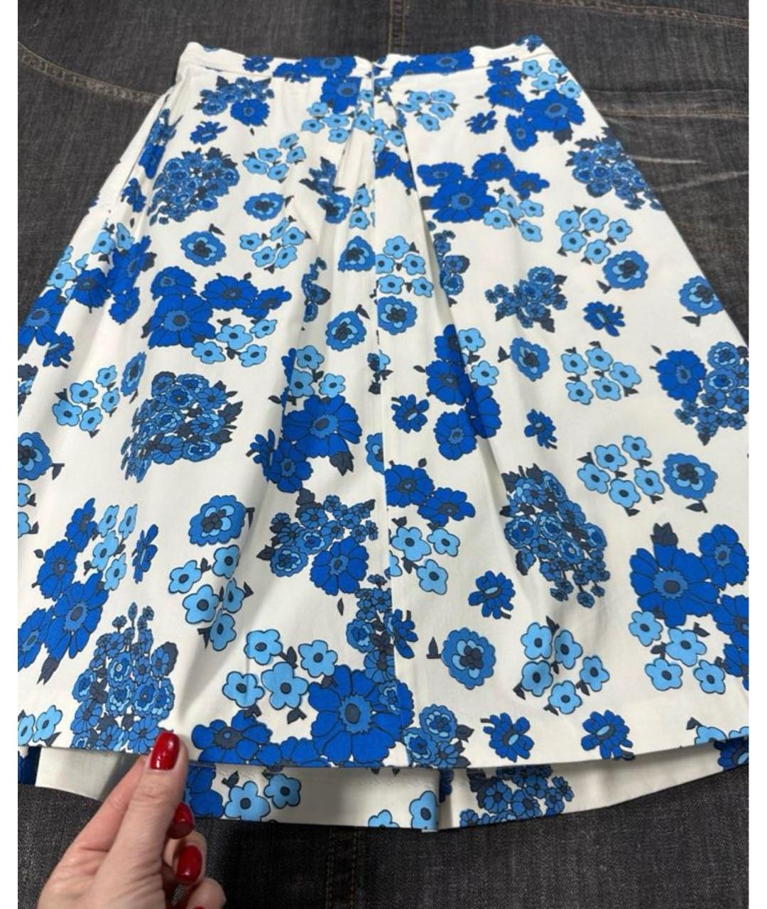 MAX&CO Мульти хлопко-эластановая юбка миди, фото 5