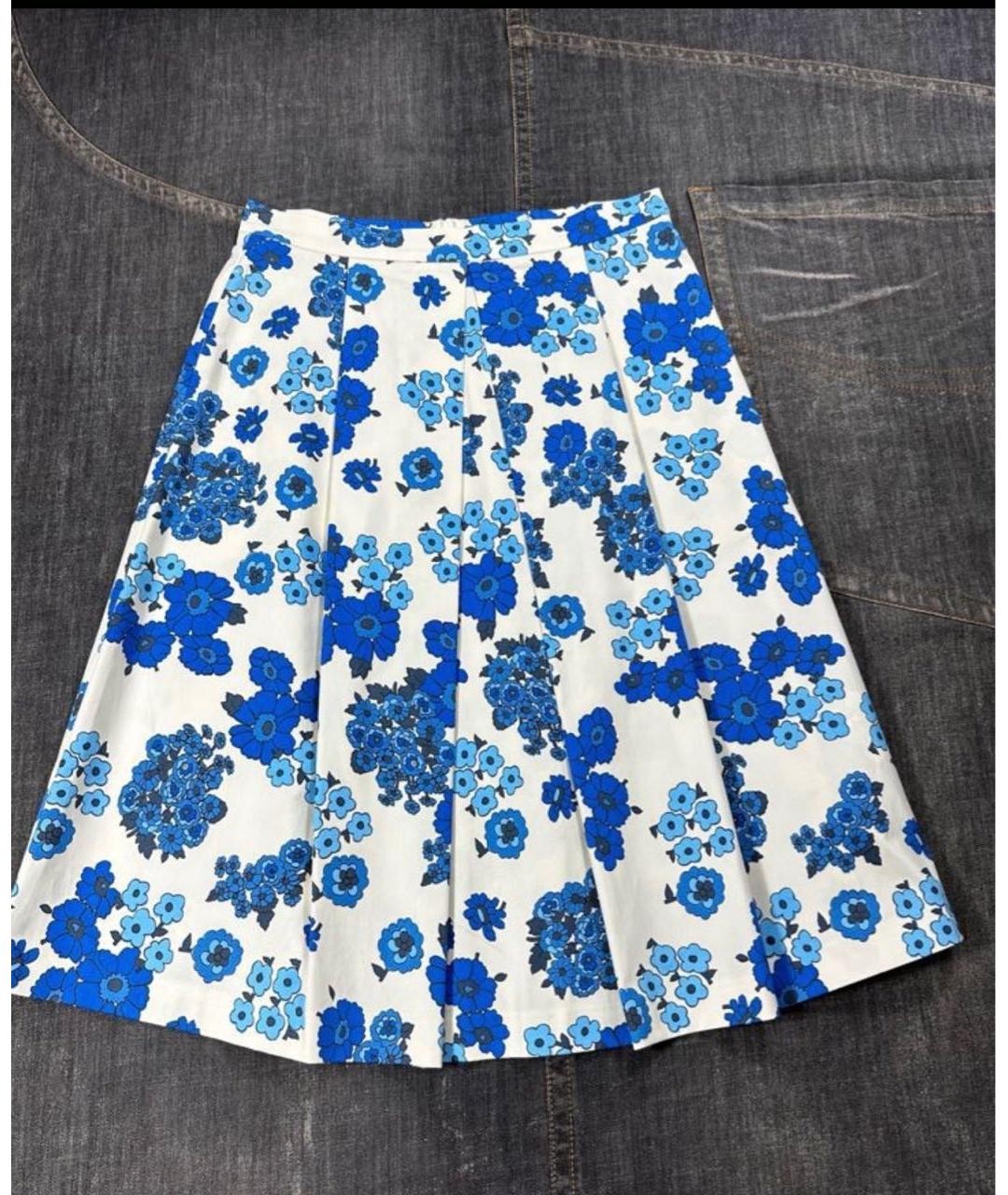 MAX&CO Мульти хлопко-эластановая юбка миди, фото 2