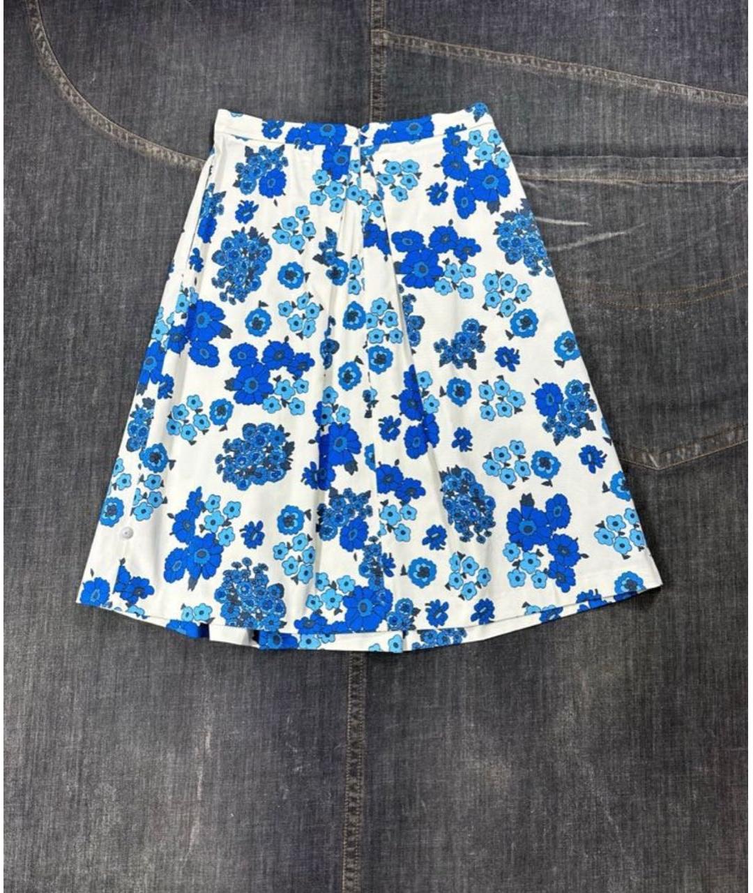 MAX&CO Мульти хлопко-эластановая юбка миди, фото 3