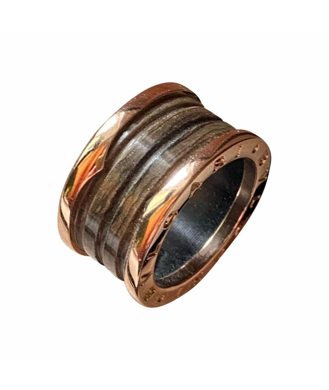 BVLGARI Коричневое керамическое кольцо, фото 1