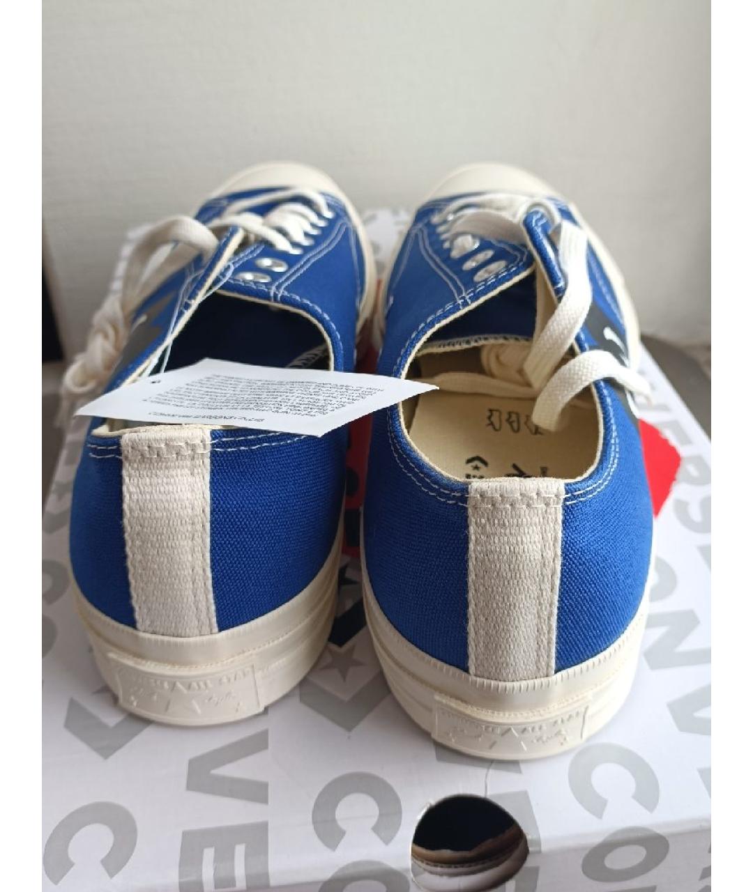 CONVERSE Синие текстильные низкие кроссовки / кеды, фото 4