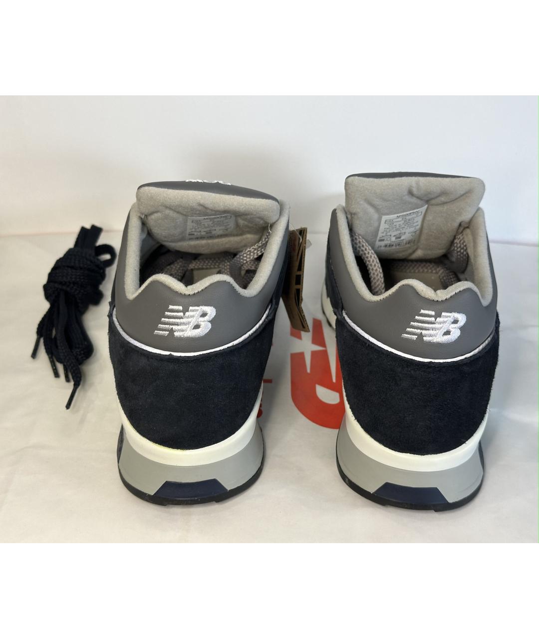 NEW BALANCE Темно-синие замшевые низкие кроссовки / кеды, фото 4