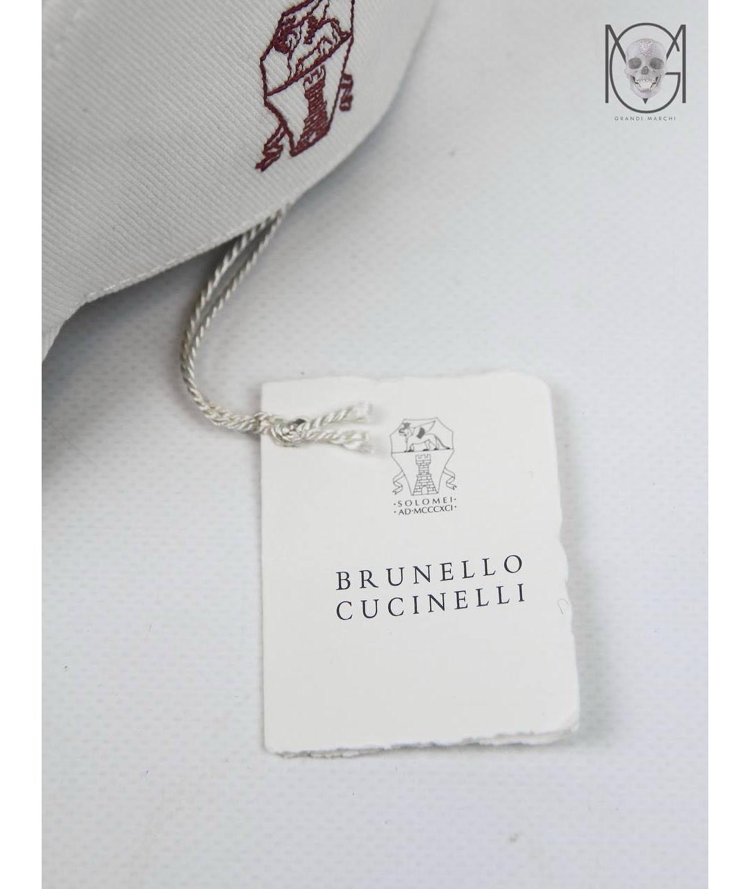 BRUNELLO CUCINELLI Белая хлопковая кепка/бейсболка, фото 5