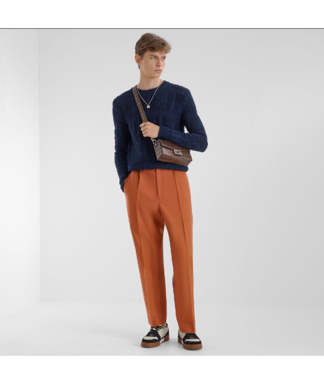 FENDI Мульти кожаные низкие кроссовки / кеды, фото 5