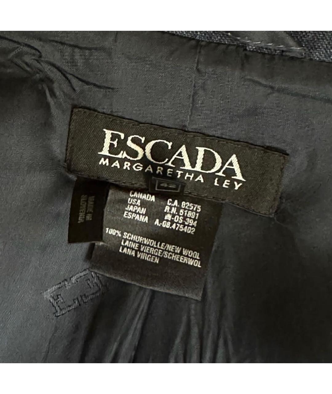 ESCADA Темно-синий шерстяной жакет/пиджак, фото 3