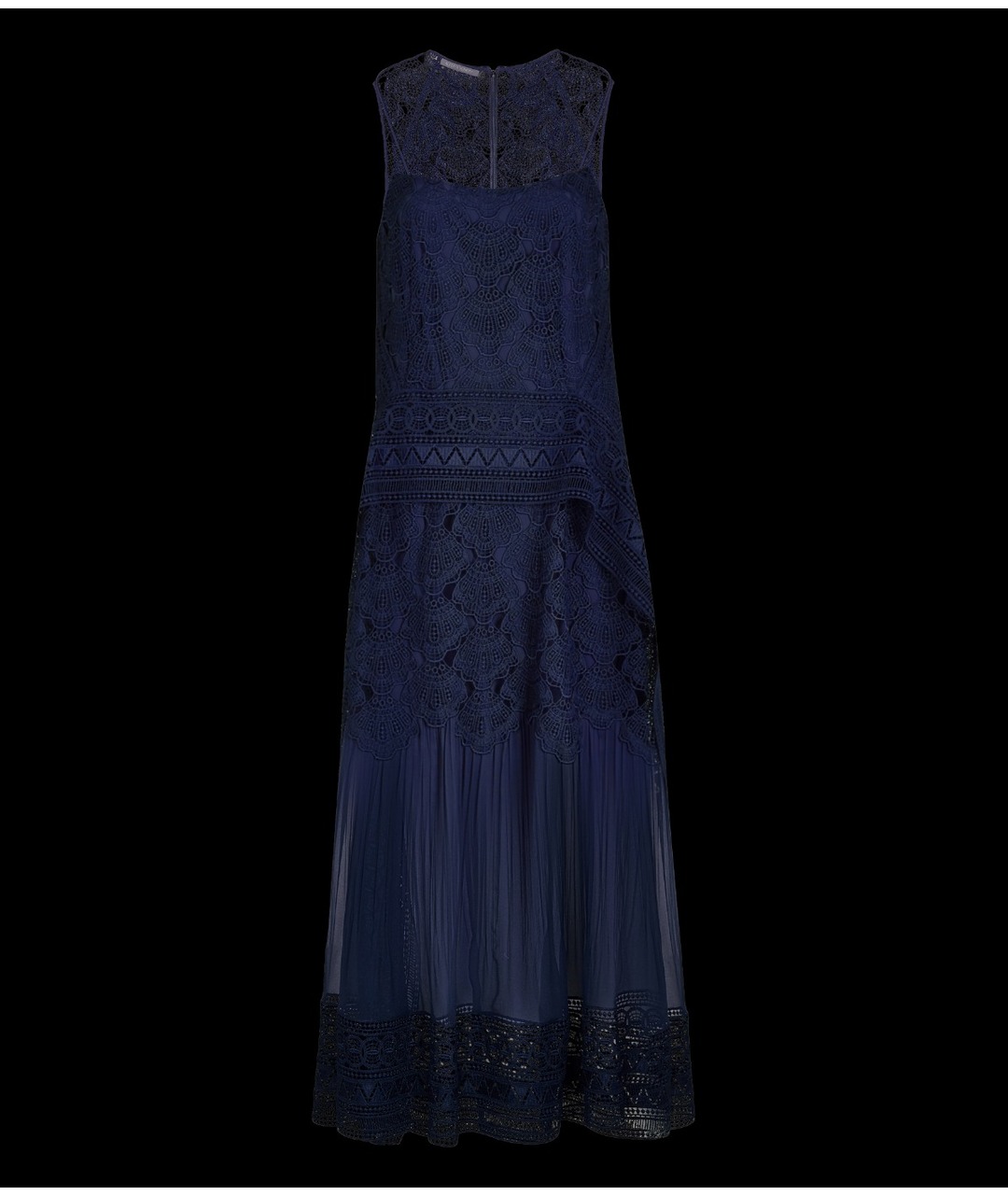ALBERTA FERRETTI Синее шелковое платье, фото 5