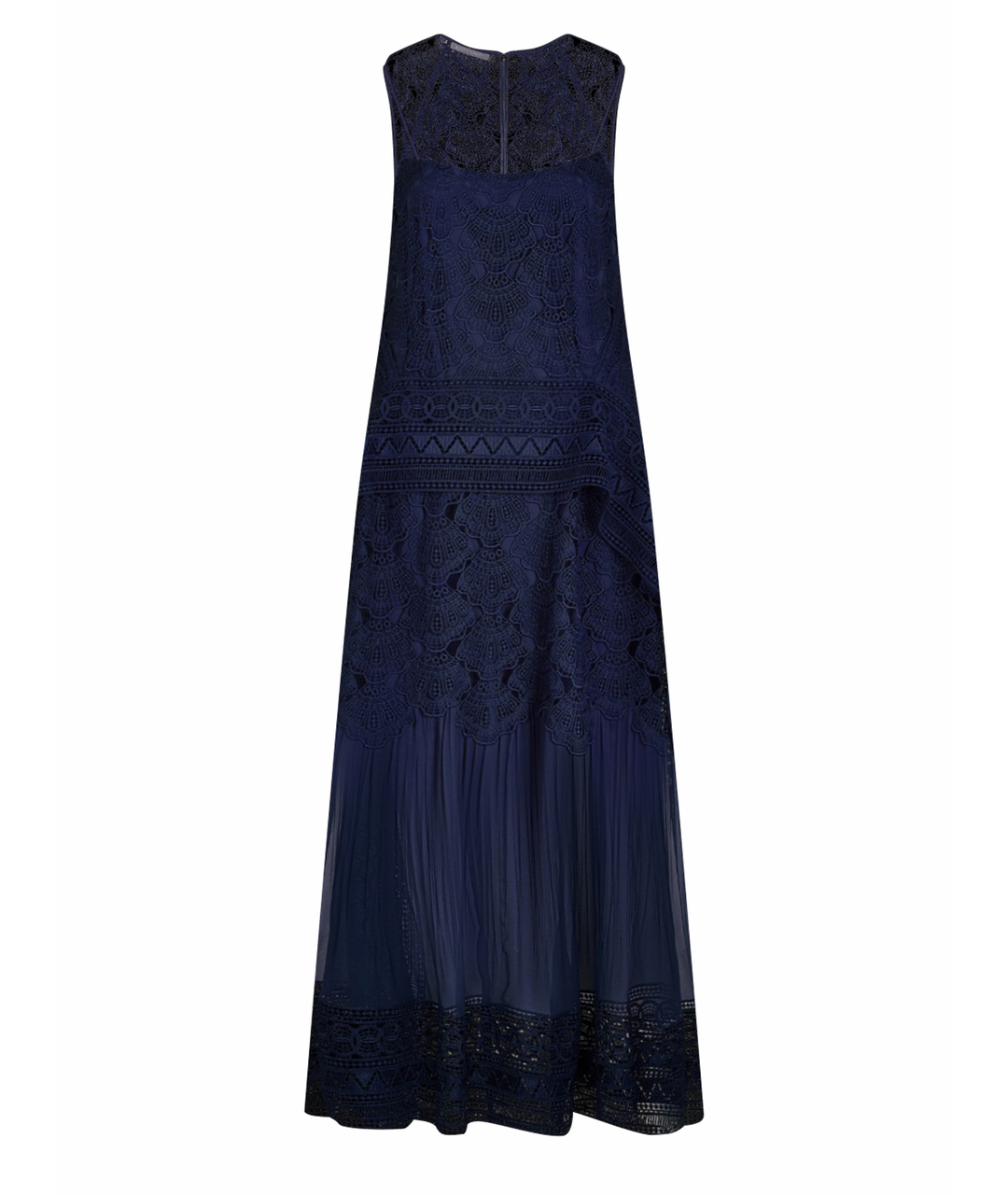 ALBERTA FERRETTI Синее шелковое платье, фото 1