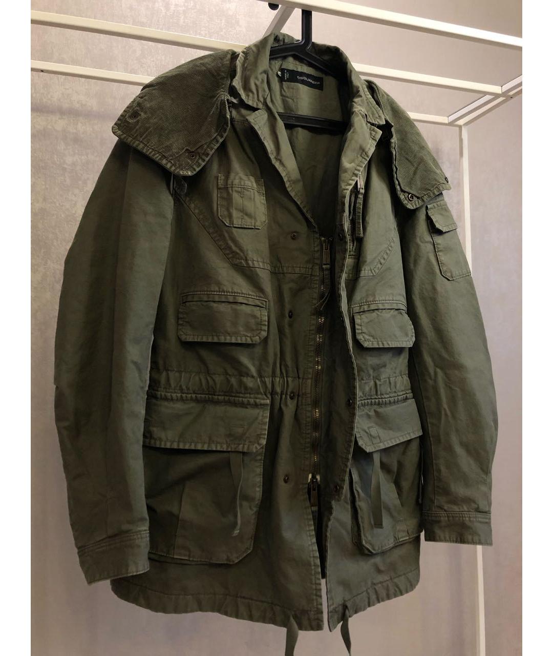 DSQUARED2 Хаки хлопковая парка, фото 9