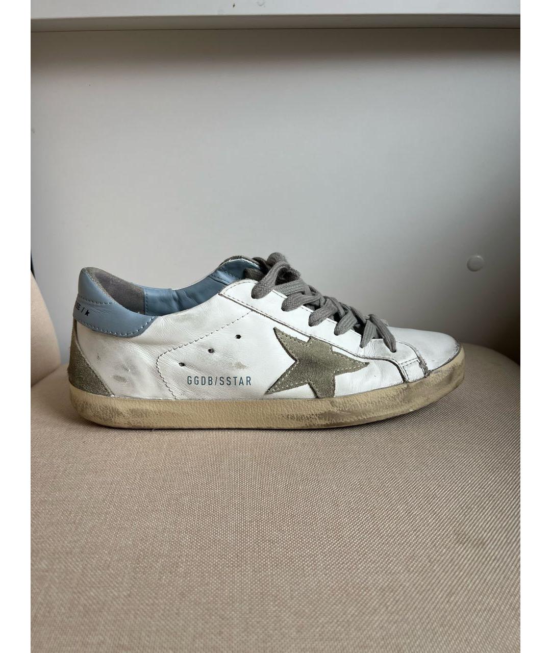 GOLDEN GOOSE DELUXE BRAND Белые кожаные кеды, фото 7