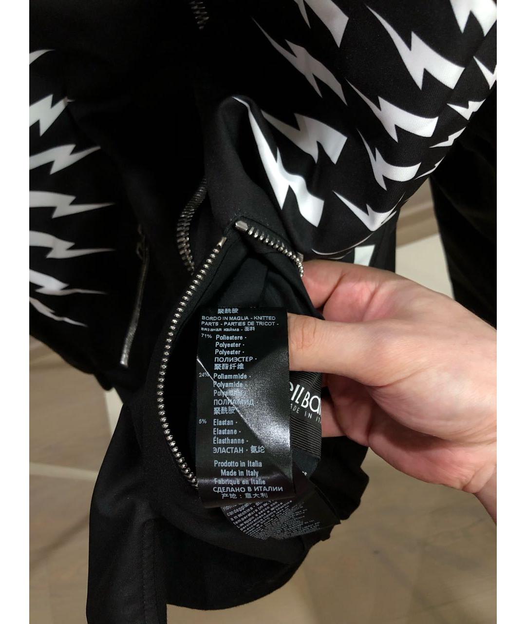 NEIL BARRETT Черная полиэстеровая куртка, фото 8