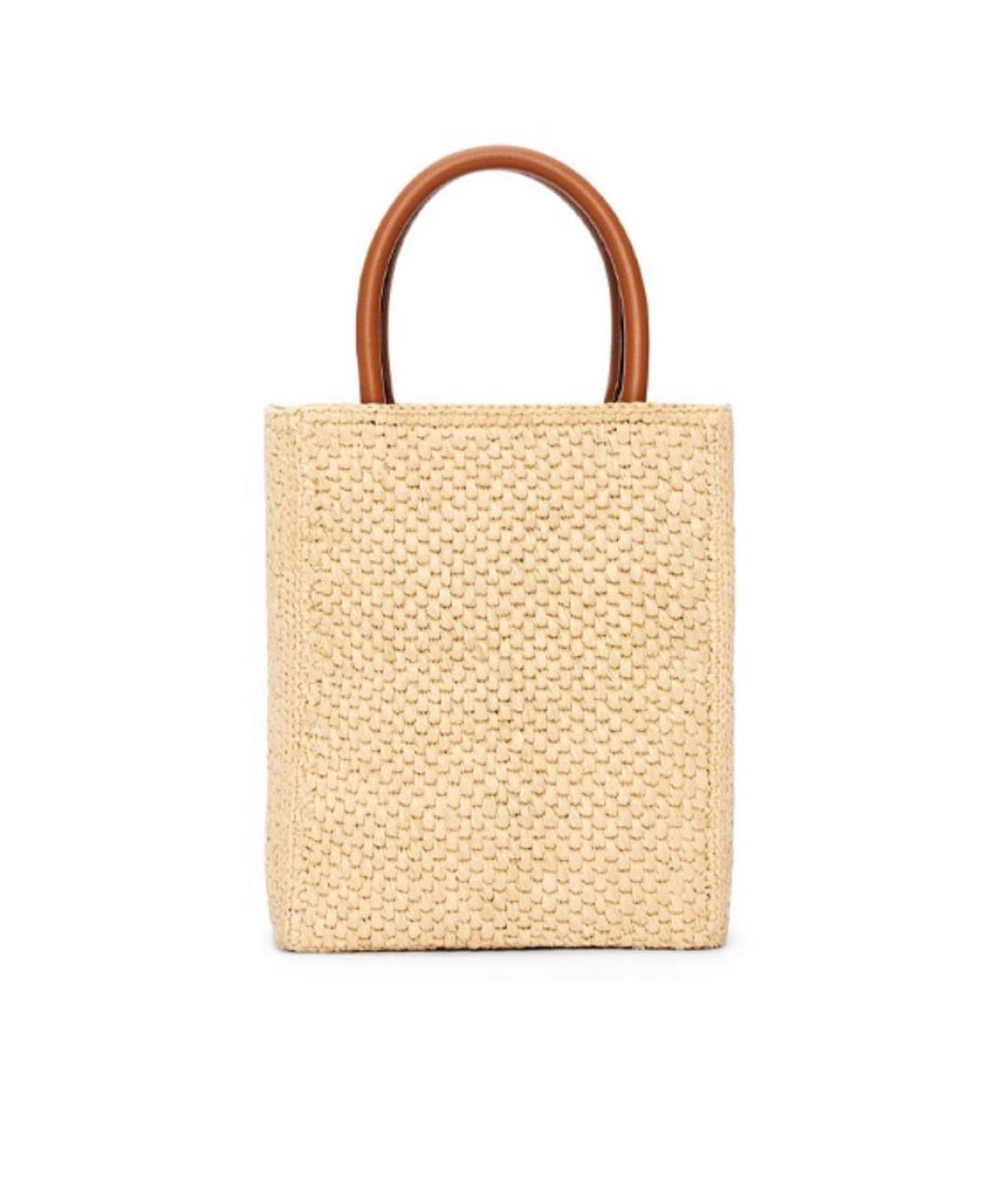 LOEWE Бежевая сумка тоут, фото 3