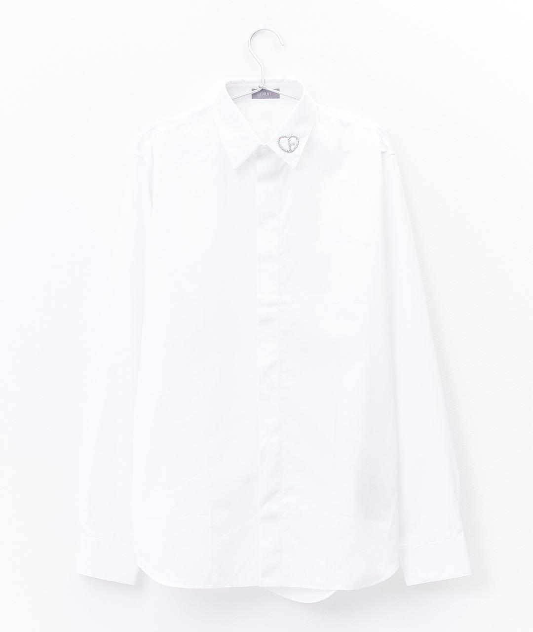 CHRISTIAN DIOR Белая хлопковая классическая рубашка, фото 7