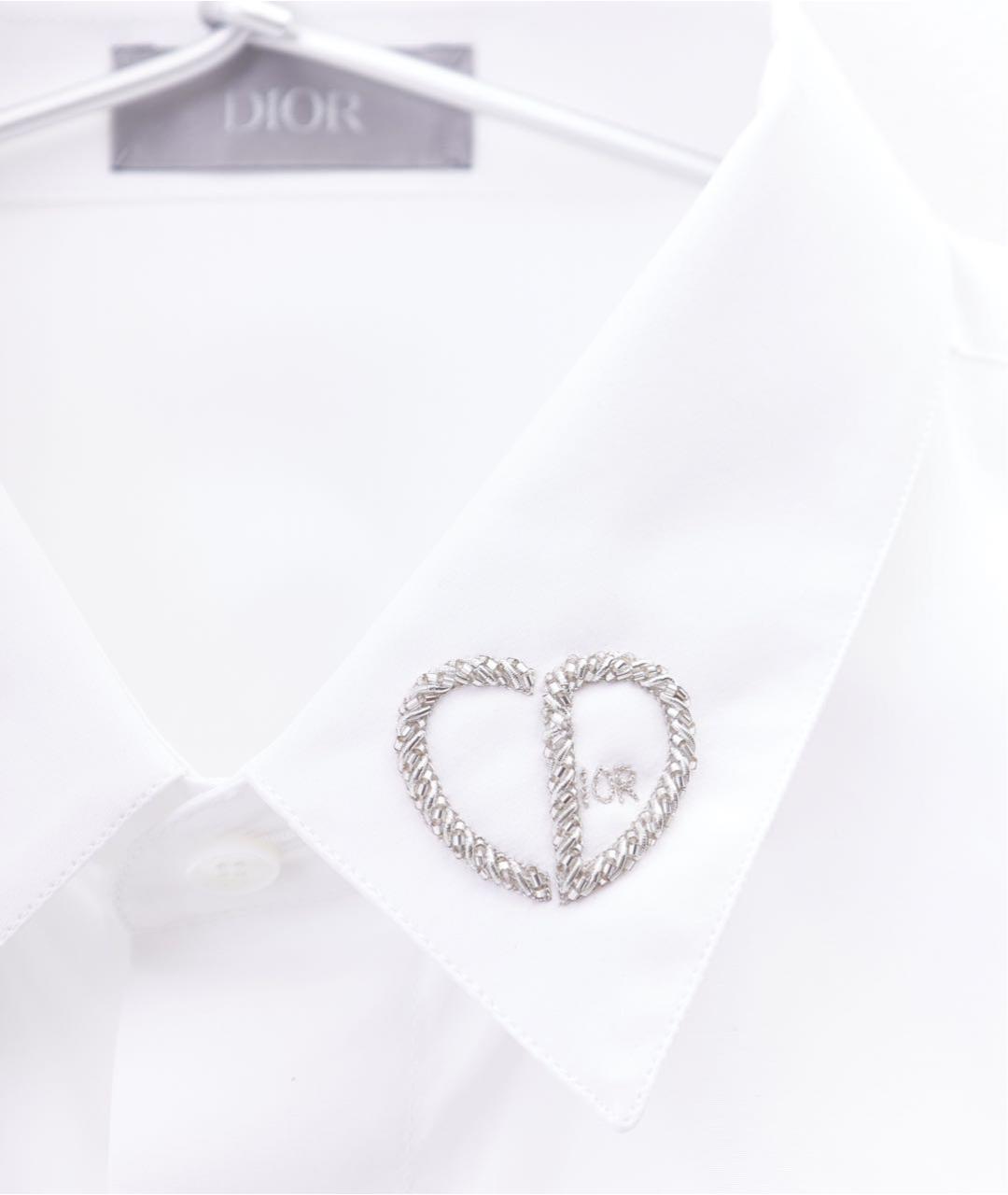 CHRISTIAN DIOR PRE-OWNED Белая хлопковая классическая рубашка, фото 4