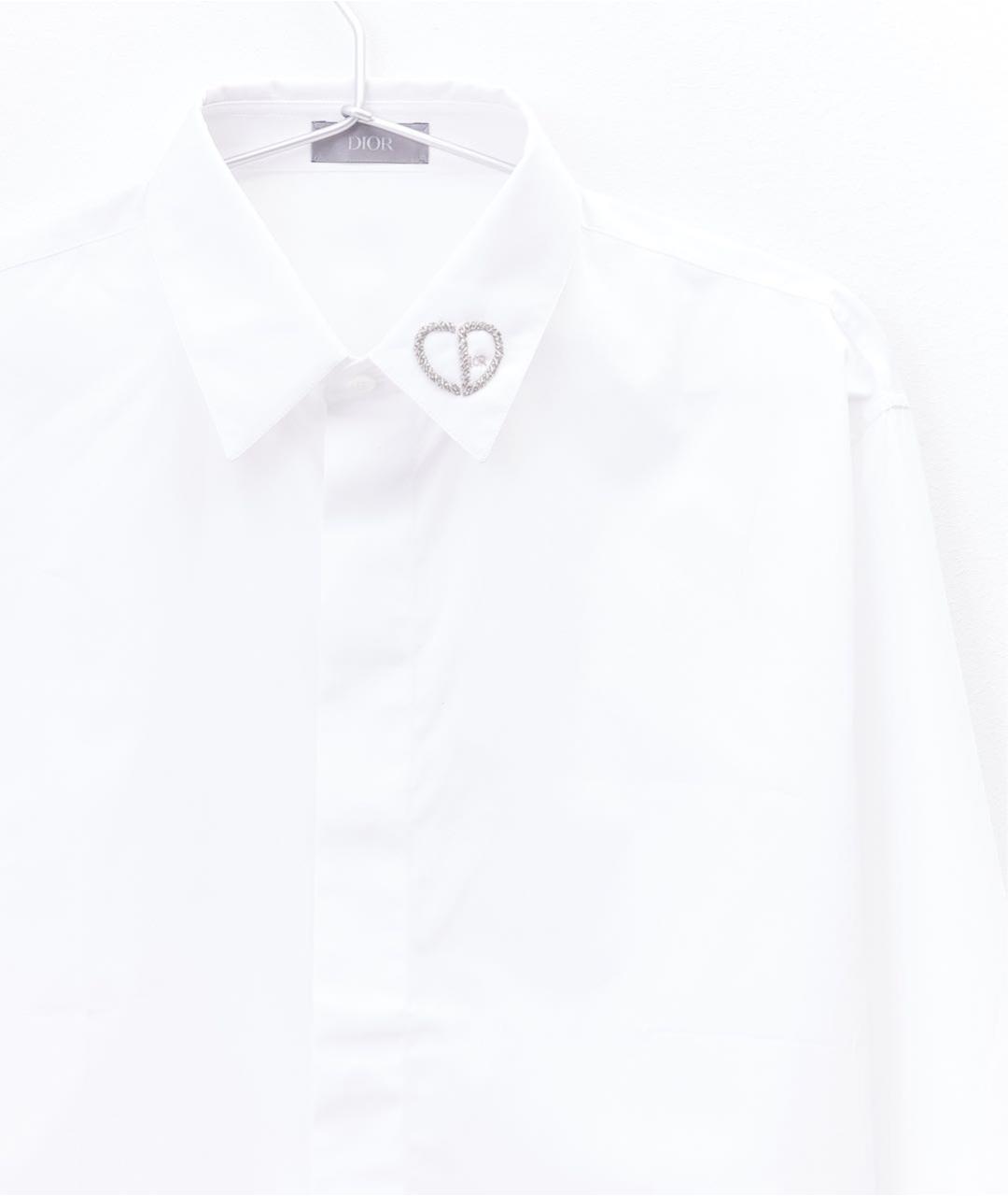CHRISTIAN DIOR PRE-OWNED Белая хлопковая классическая рубашка, фото 3