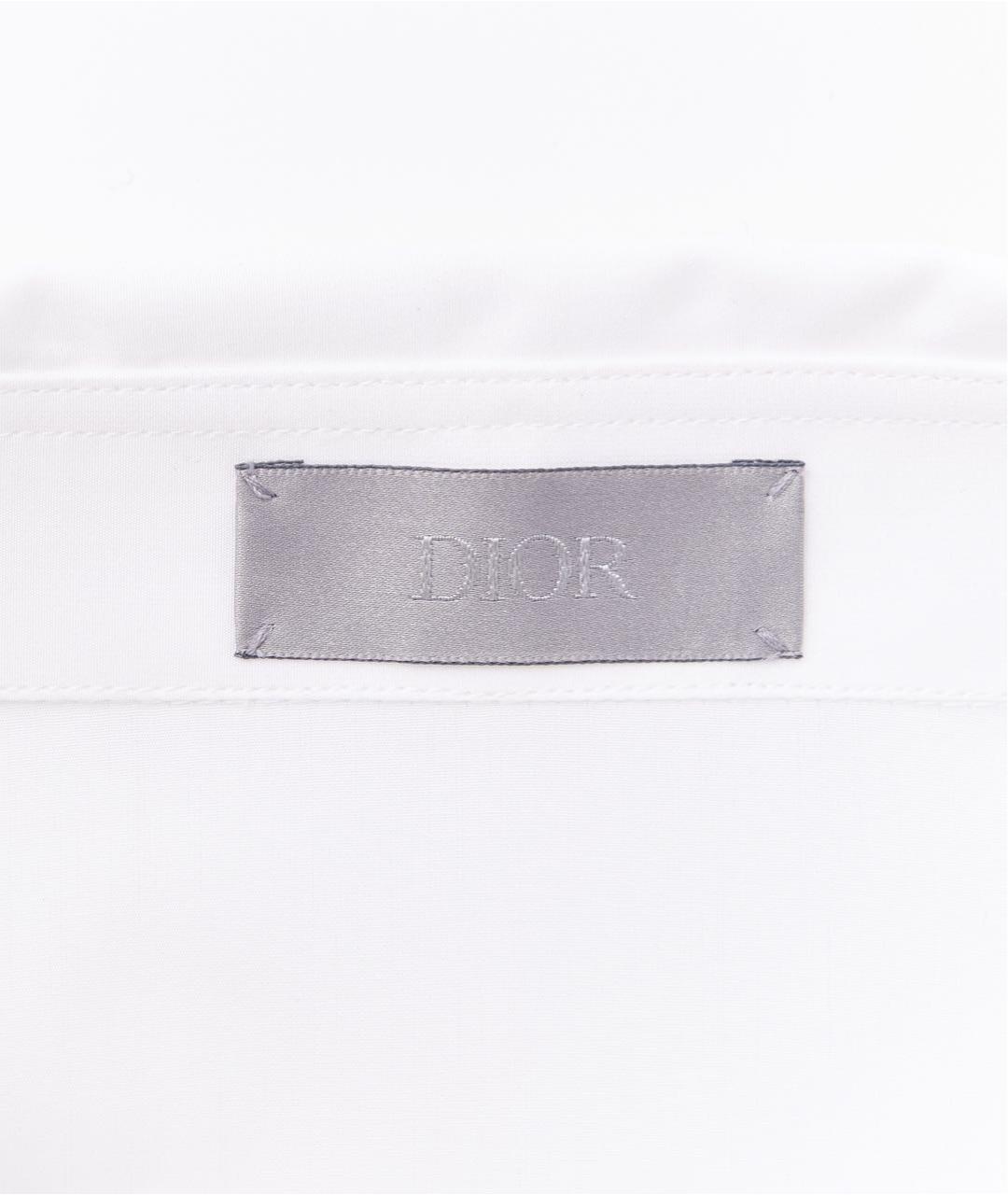 CHRISTIAN DIOR PRE-OWNED Белая хлопковая классическая рубашка, фото 5