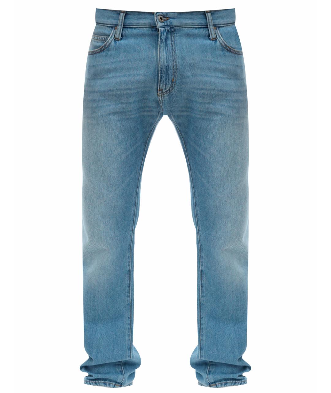 EMPORIO ARMANI Голубые прямые джинсы, фото 1