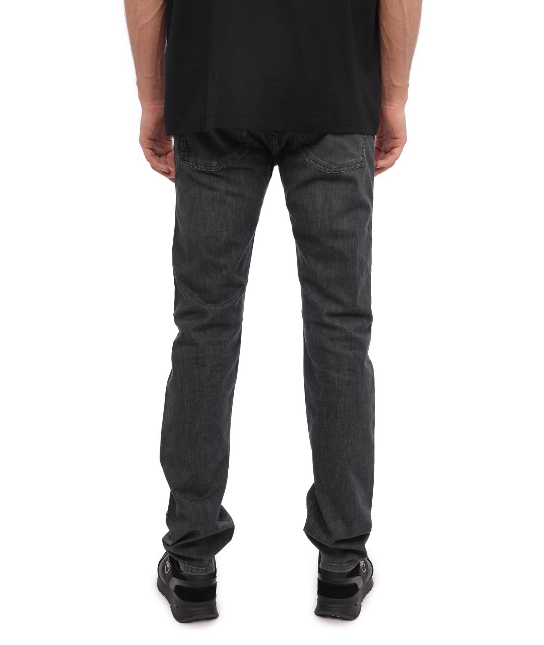 EMPORIO ARMANI Серые прямые джинсы, фото 2