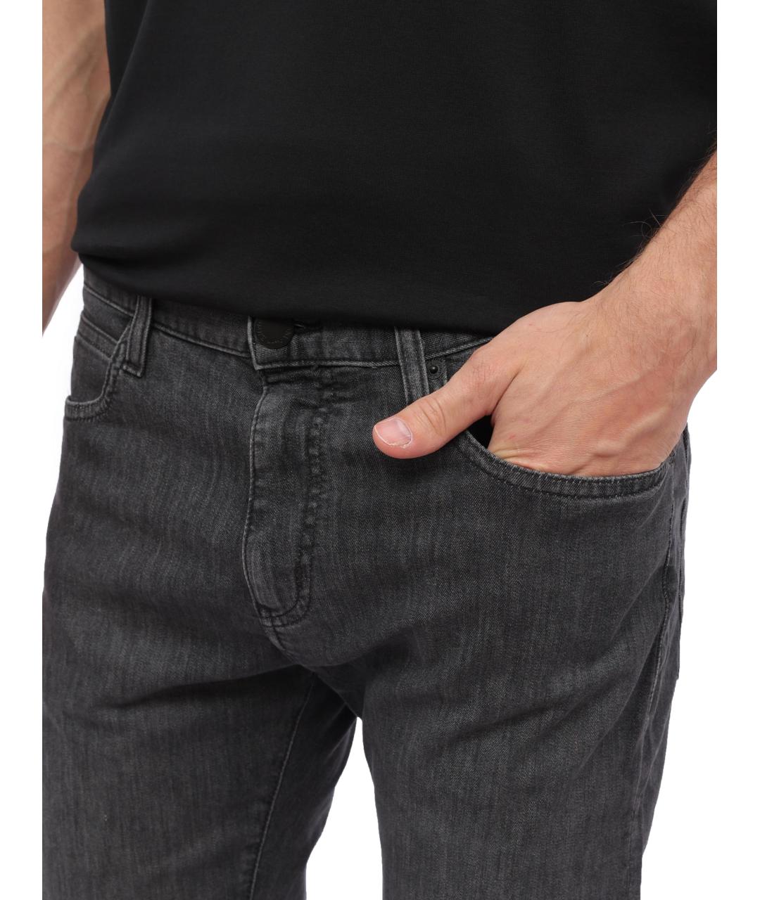 EMPORIO ARMANI Серые прямые джинсы, фото 3