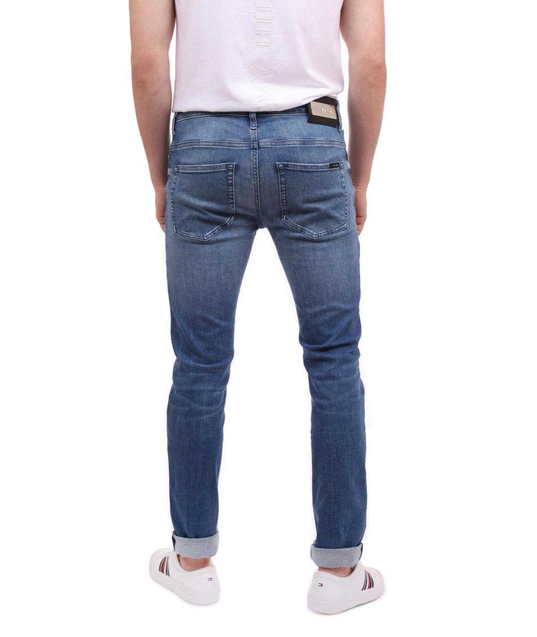 CALVIN KLEIN Голубые прямые джинсы, фото 2