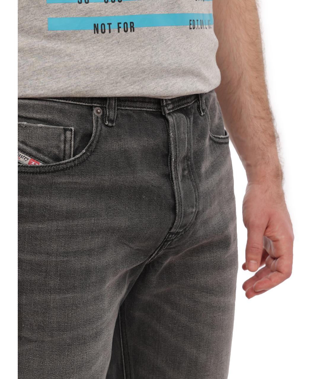 DIESEL Серые прямые джинсы, фото 4