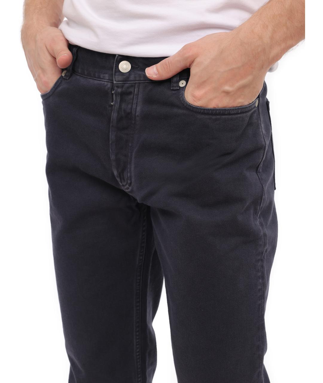 MAISON MARGIELA Темно-синие прямые джинсы, фото 3