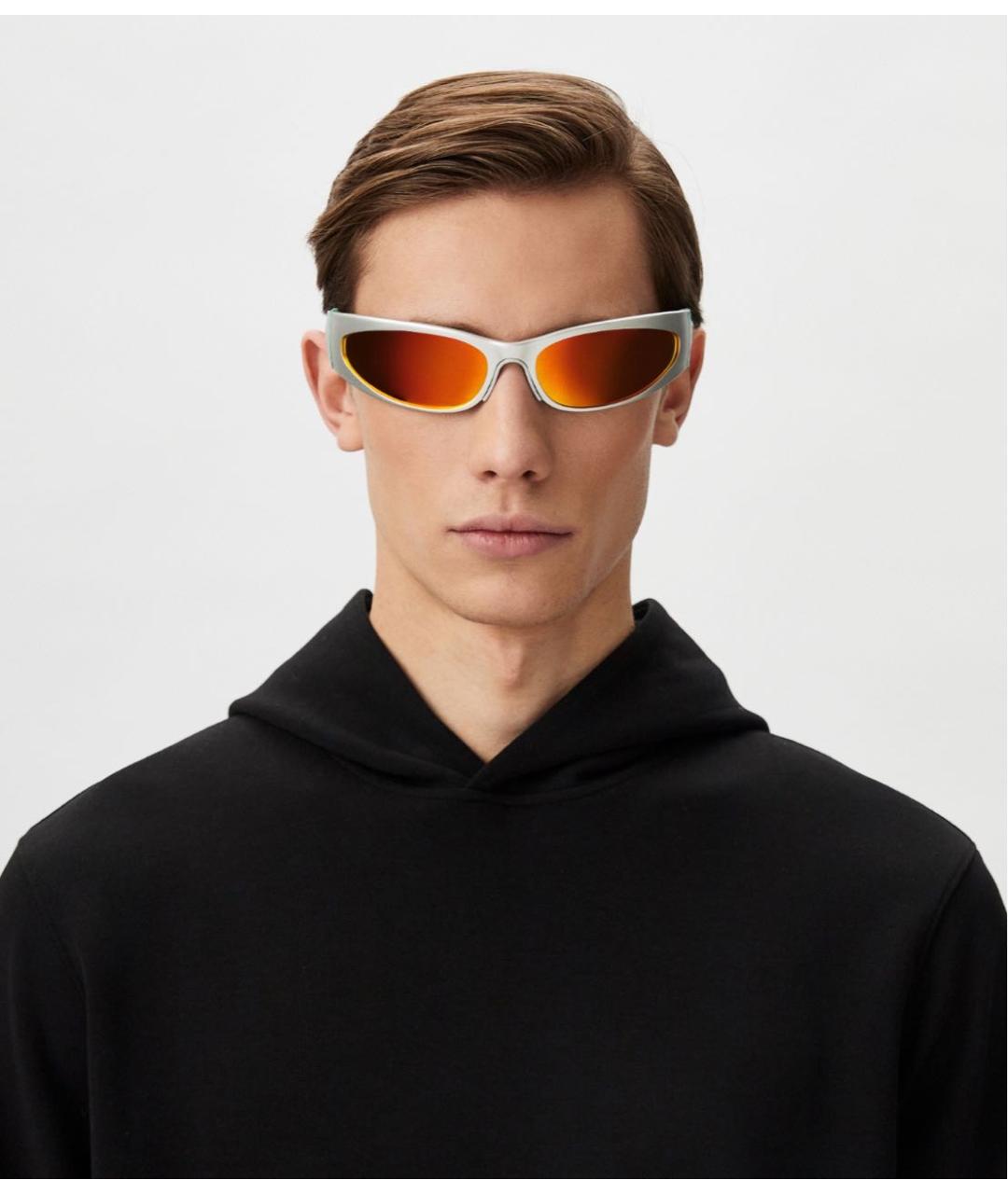 BALENCIAGA Металлические солнцезащитные очки, фото 5