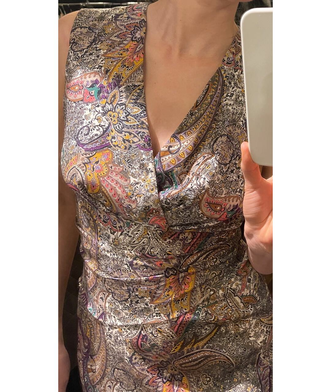 ETRO Мульти шелковое платье, фото 4