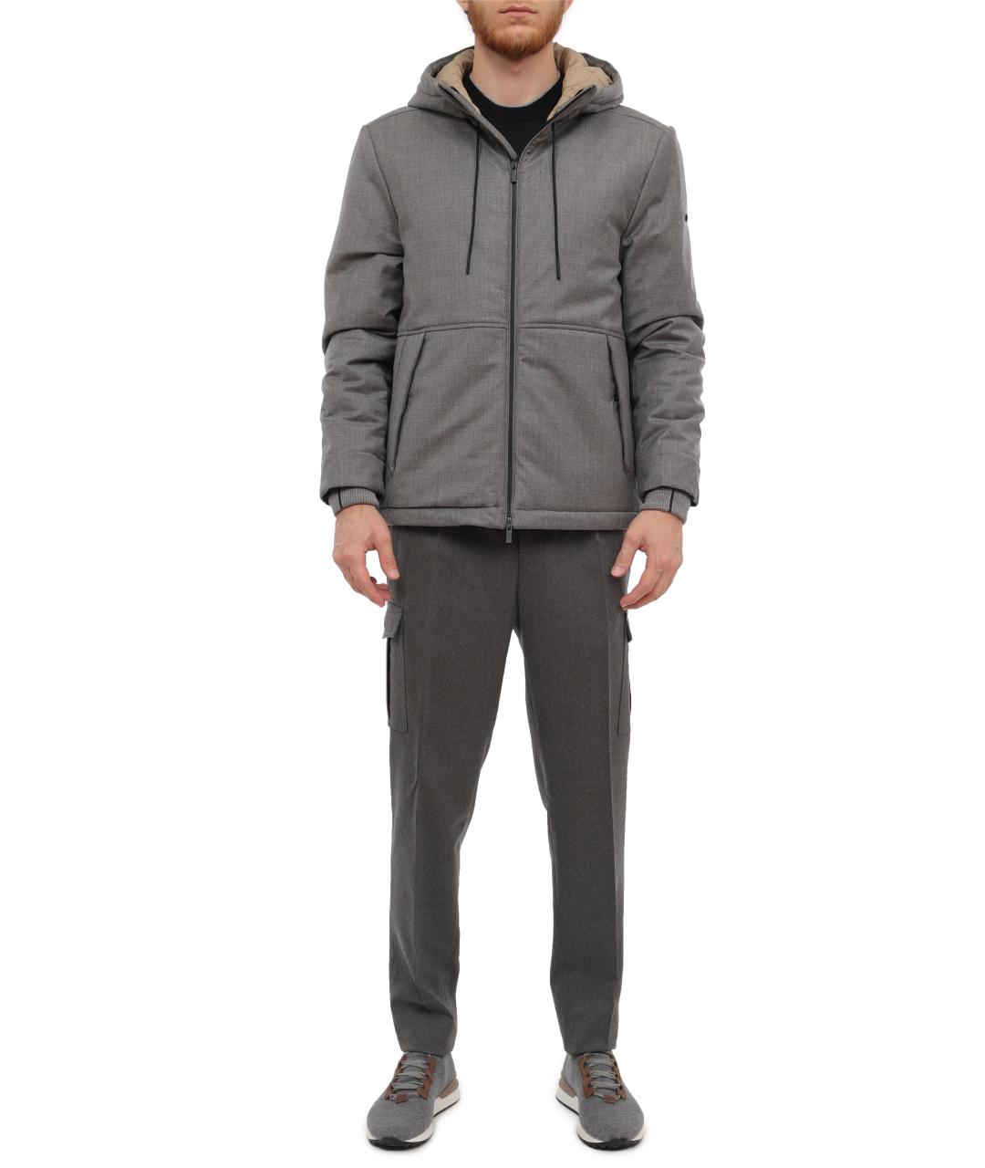 PESERICO Серый пуховик, фото 2