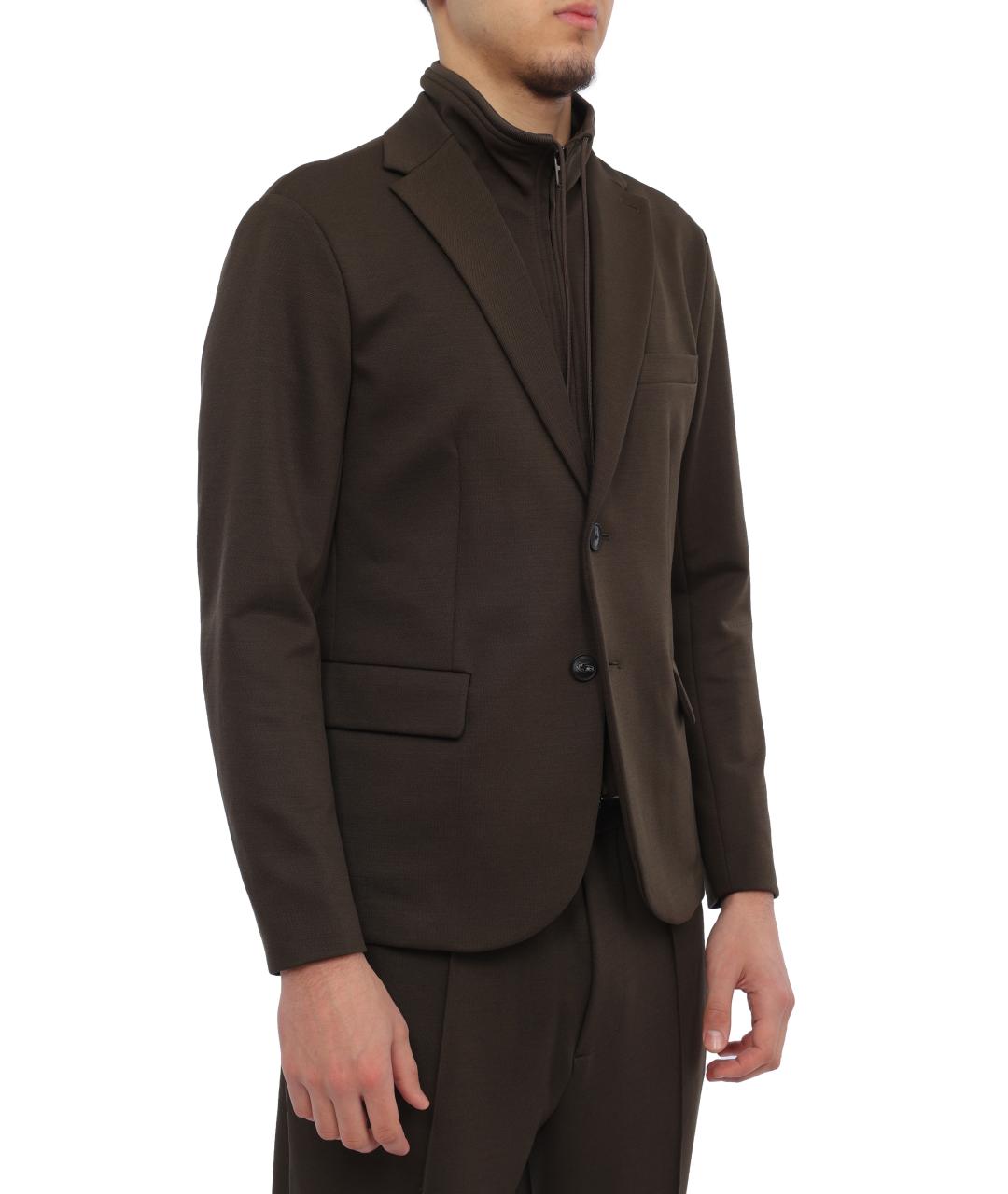 EMPORIO ARMANI Хаки пиджак, фото 5