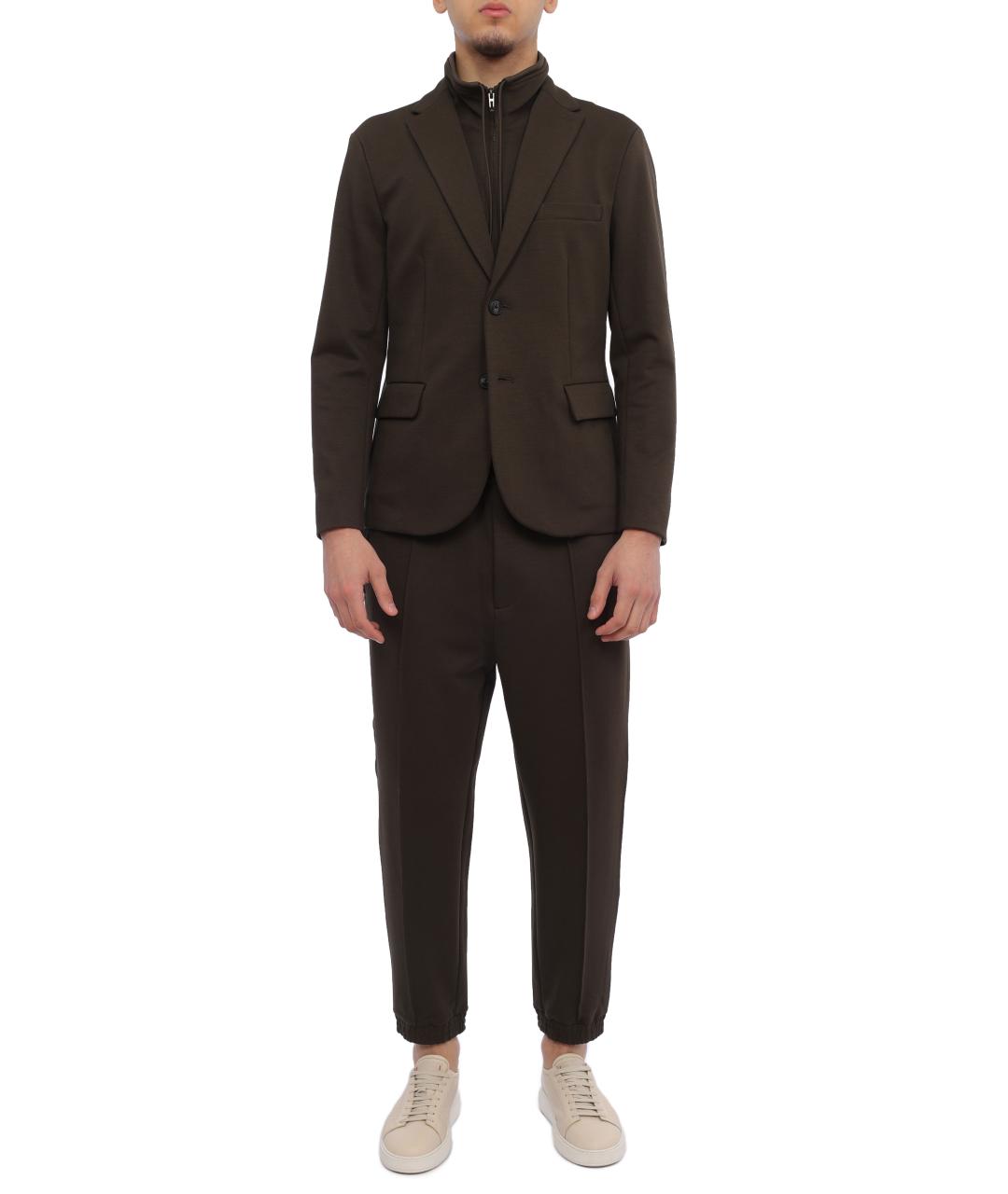 EMPORIO ARMANI Хаки пиджак, фото 6