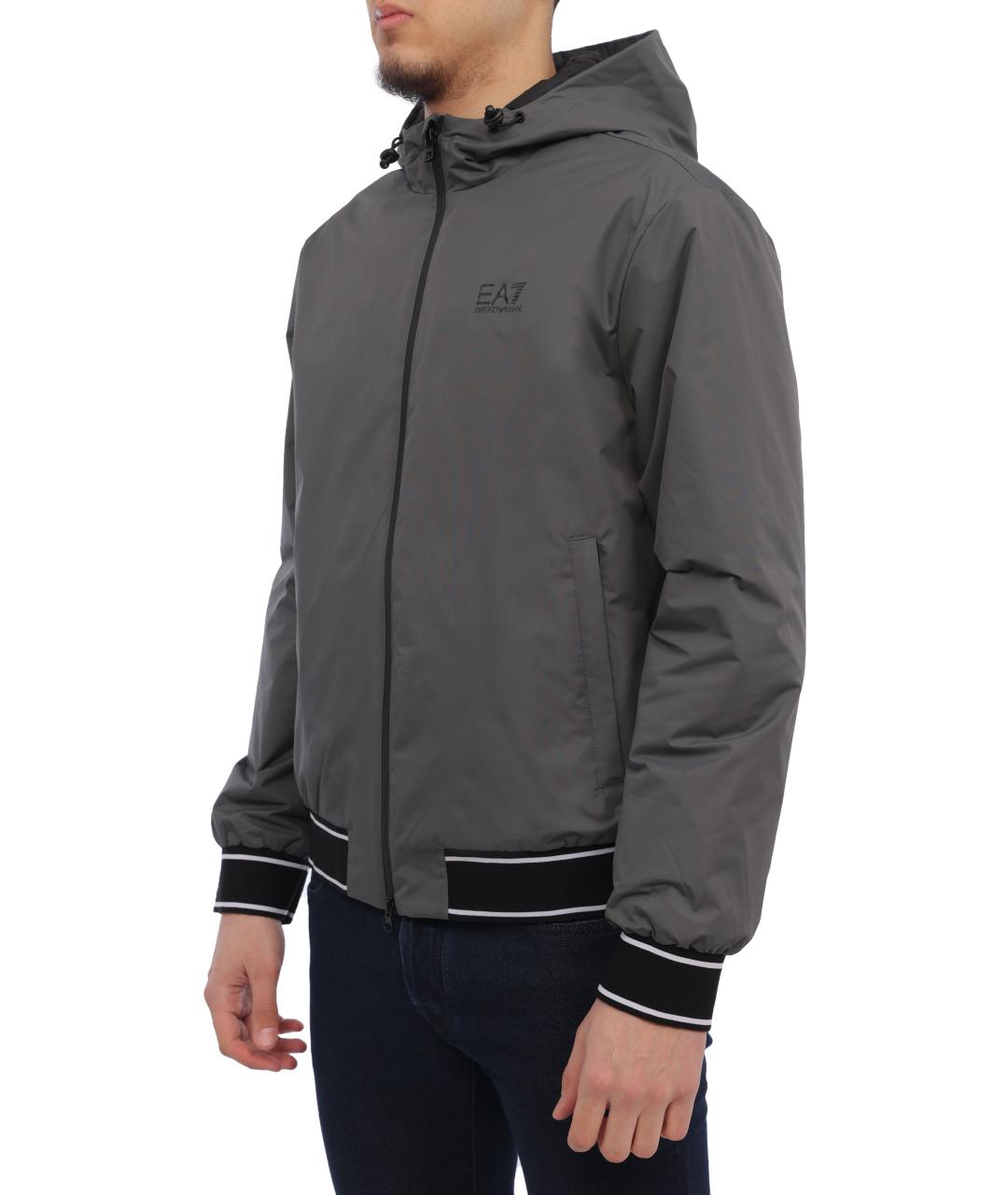 EA7 Серая куртка, фото 2