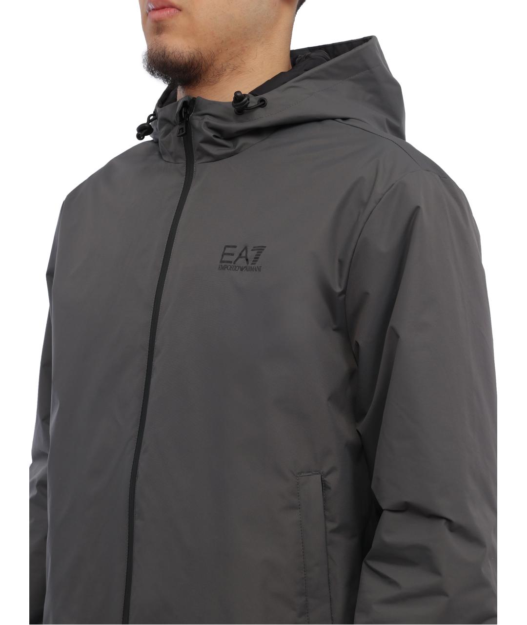 EA7 Серая куртка, фото 5