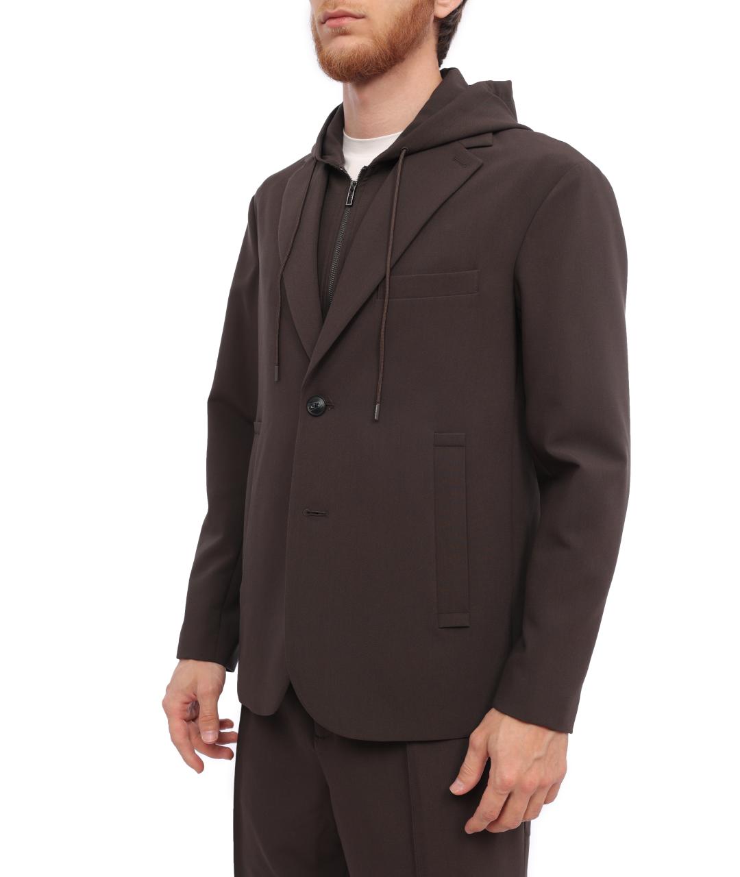 EMPORIO ARMANI Коричневый пиджак, фото 2