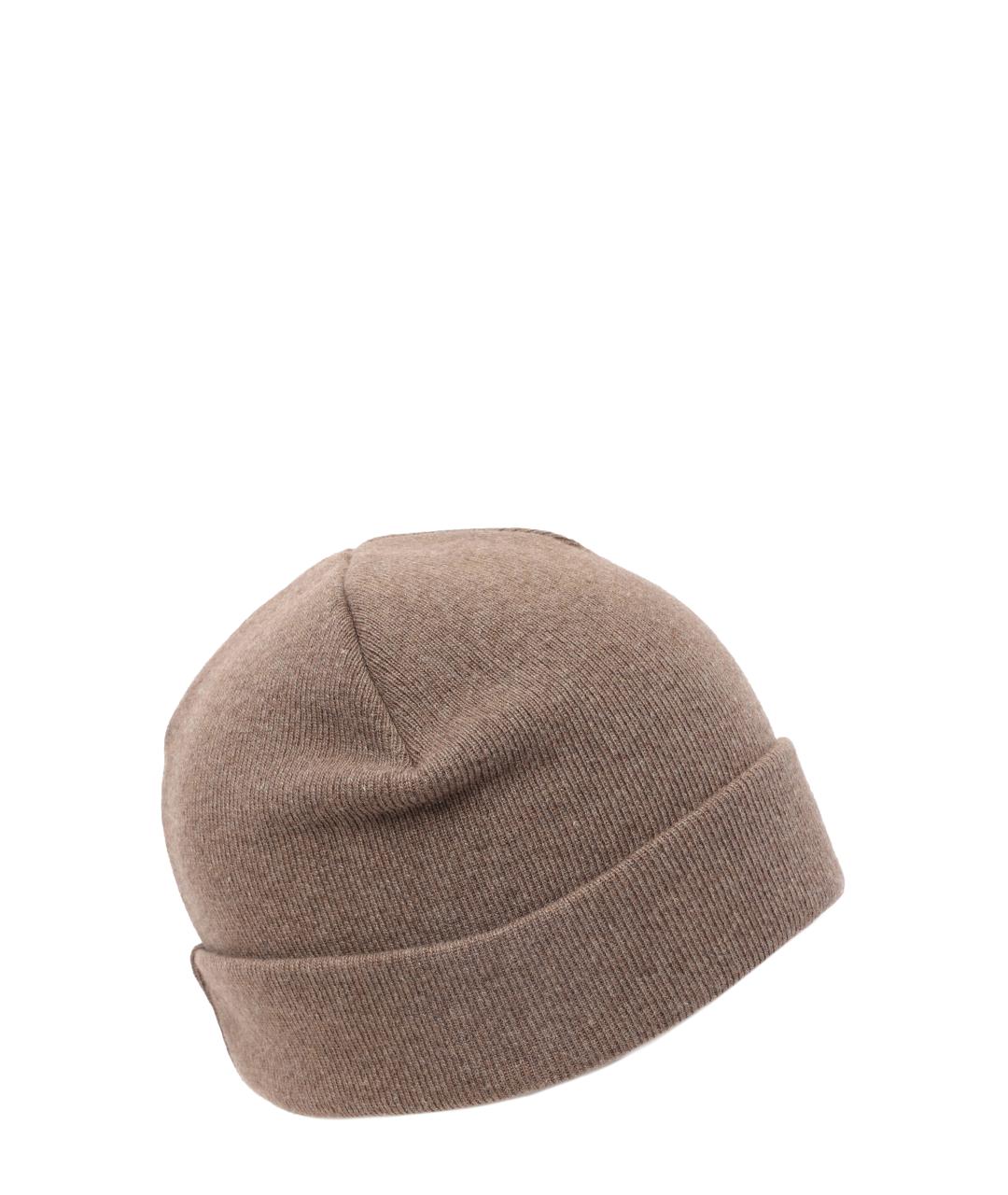 EMPORIO ARMANI Бежевая шапка, фото 2