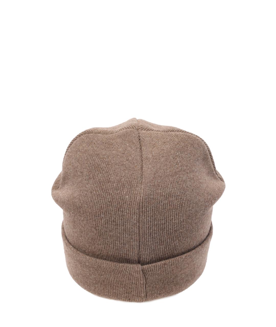 EMPORIO ARMANI Бежевая шапка, фото 3