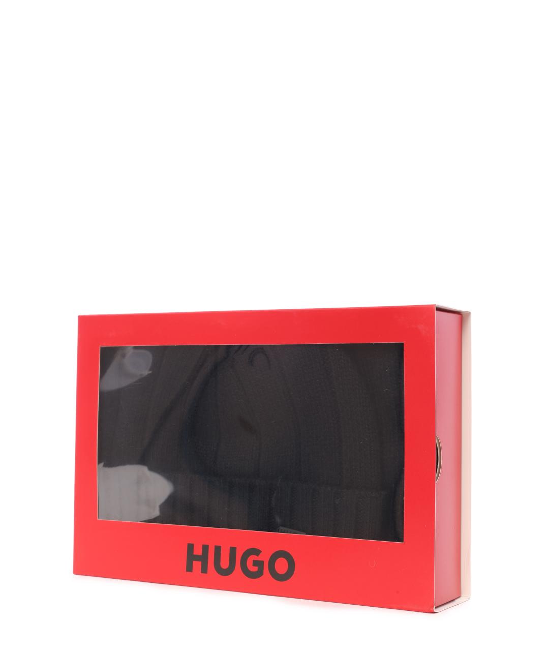 HUGO BOSS Черная шапка, фото 2