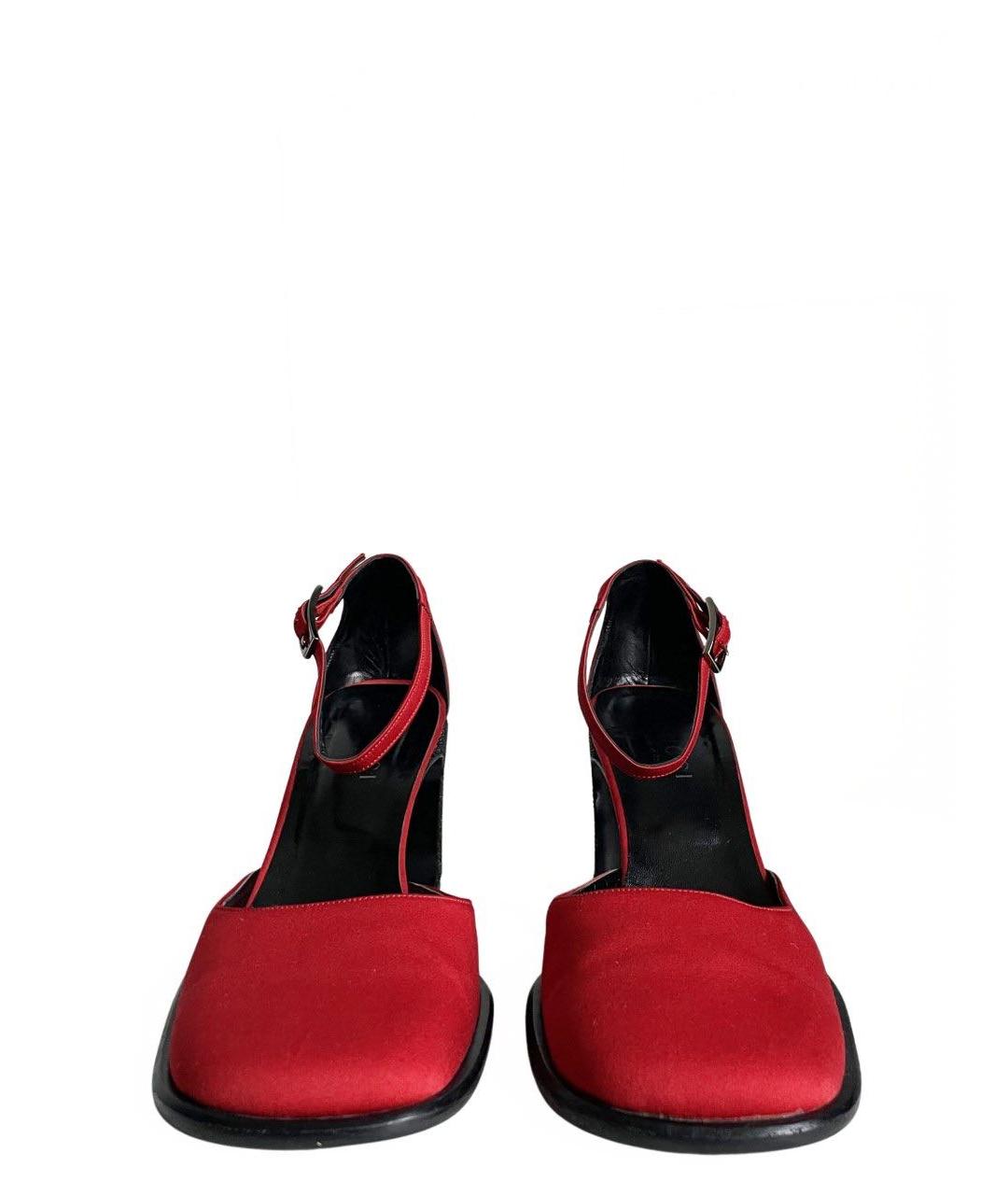 GUCCI Красные текстильные туфли, фото 2