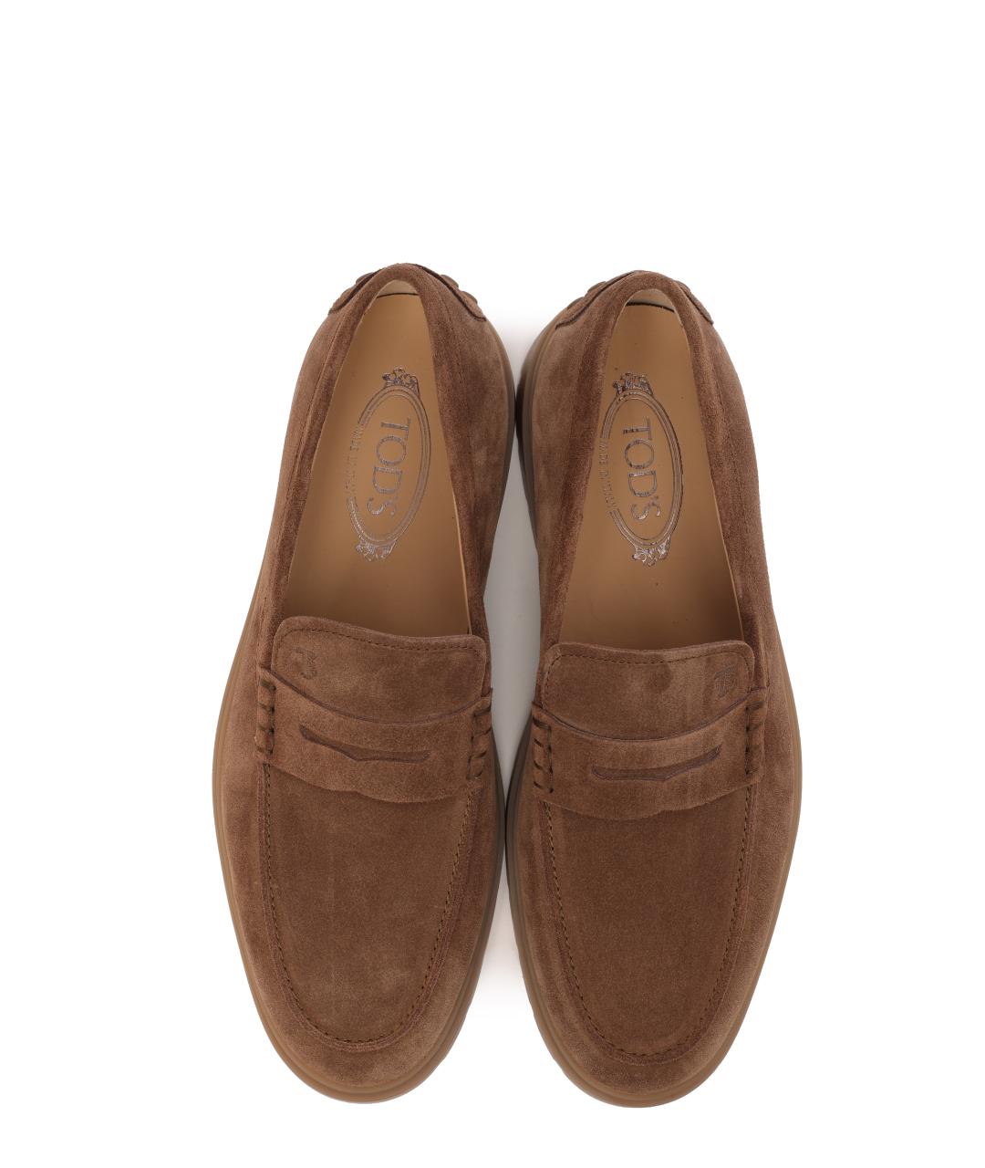 TOD'S Коричневые лоферы, фото 4
