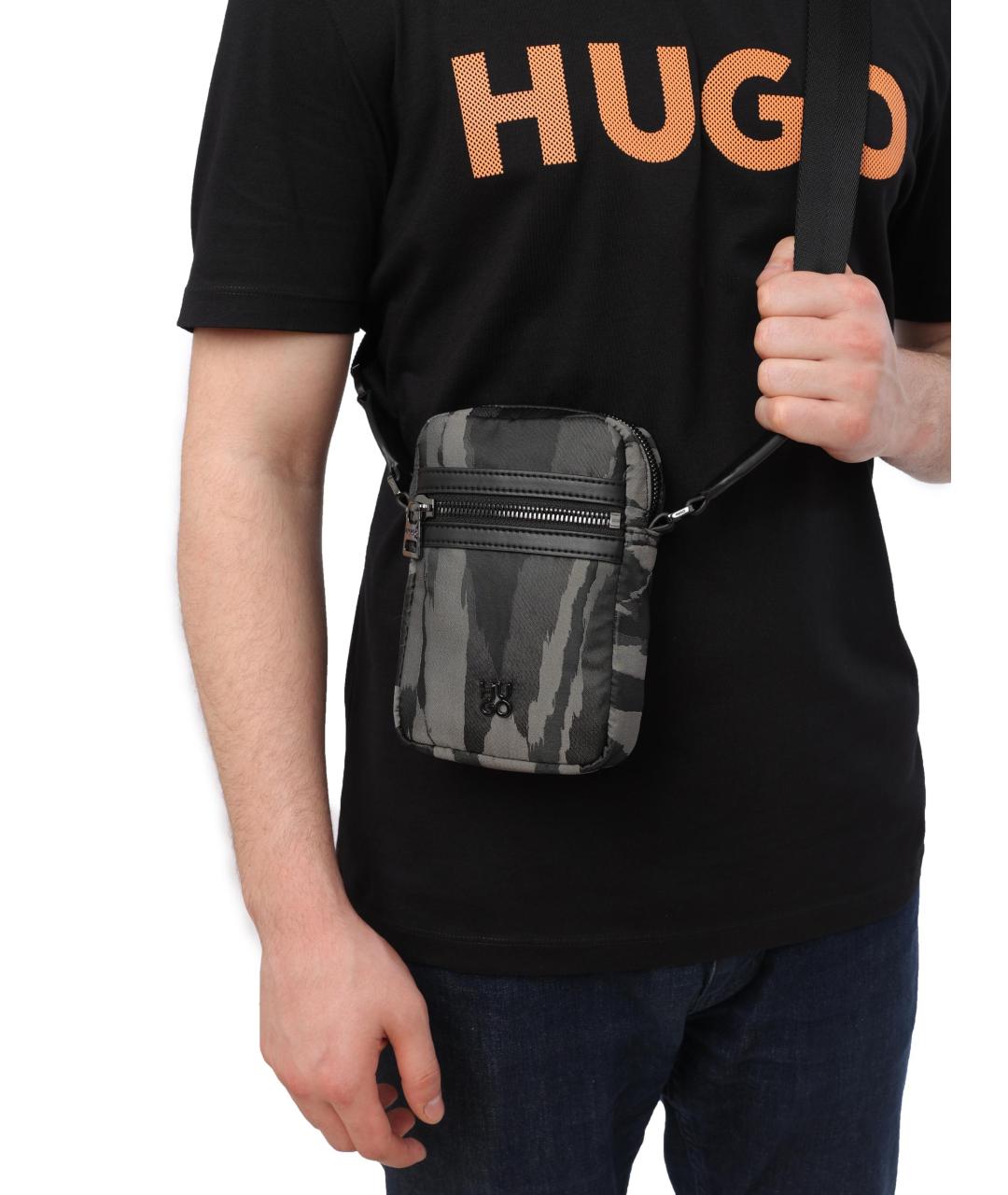 HUGO BOSS Черная сумка на плечо, фото 5